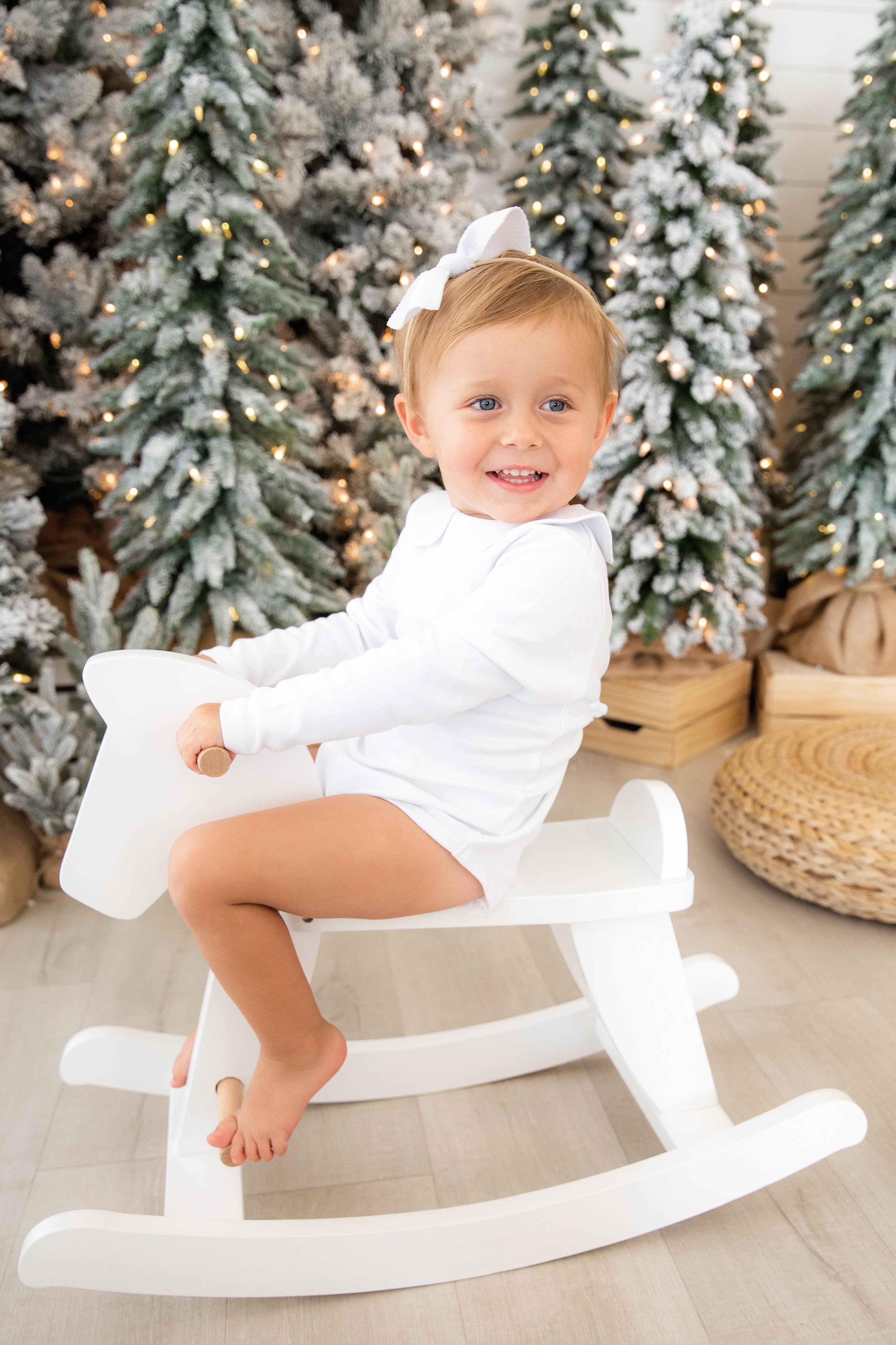 Long Sleeve Bodysuit - White