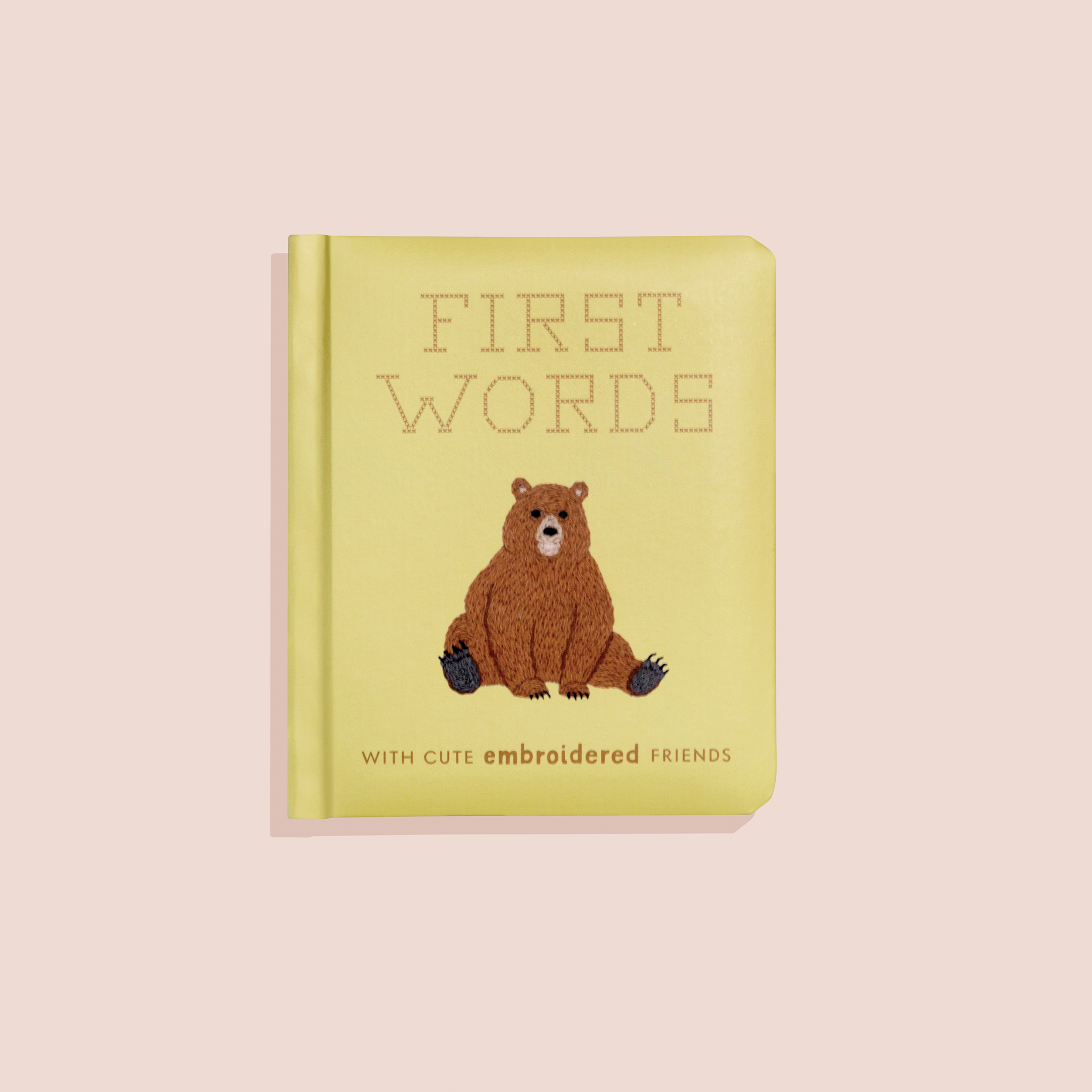 First Words w/ Cute Embroidered Friends (easter basket)