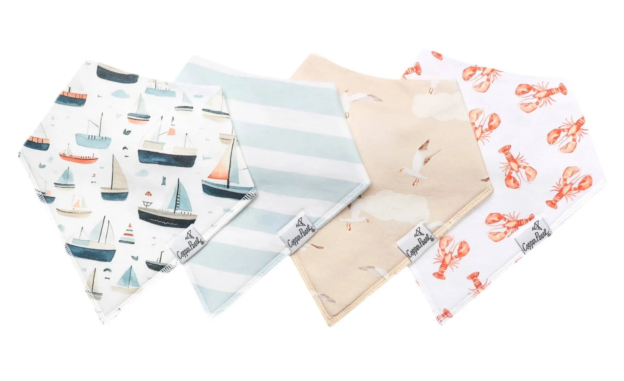 4 Pack Baby Bandana Bibs - Fischer