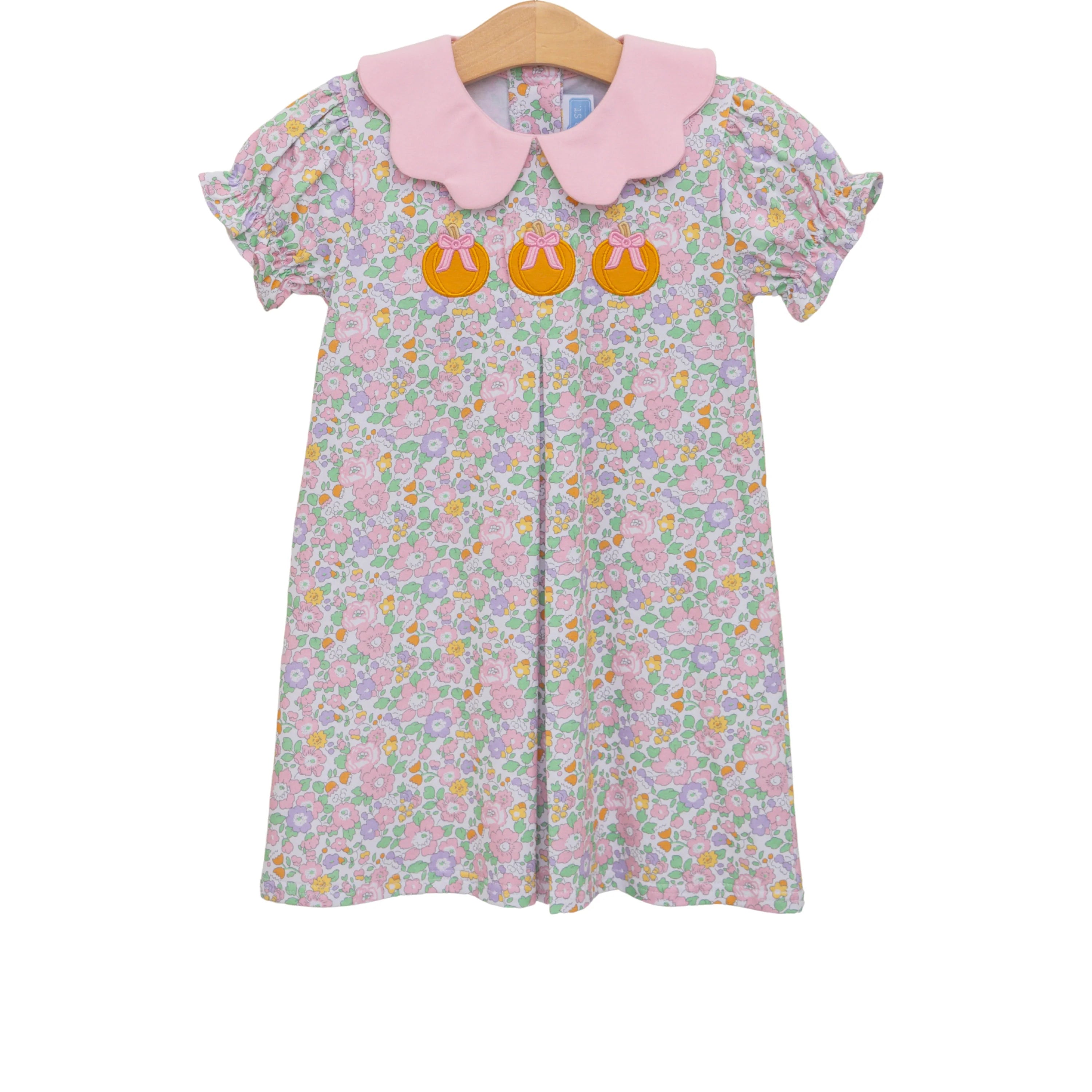 Pumpkin Floral Dress