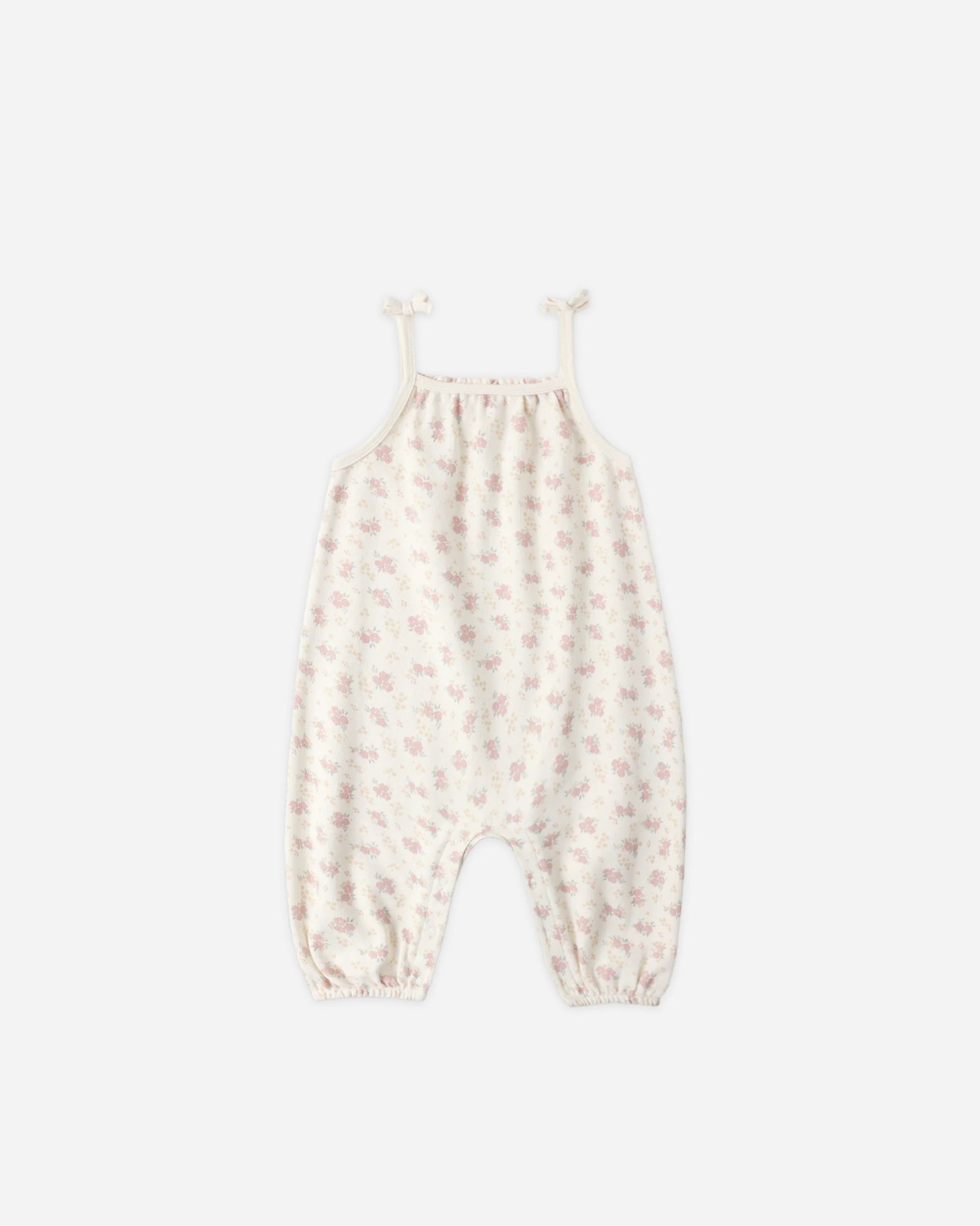 Smocked Jumpsuit || Flower Field
