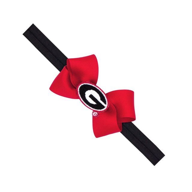 Mini Bow w/ Patch on Baby Band-Georgia