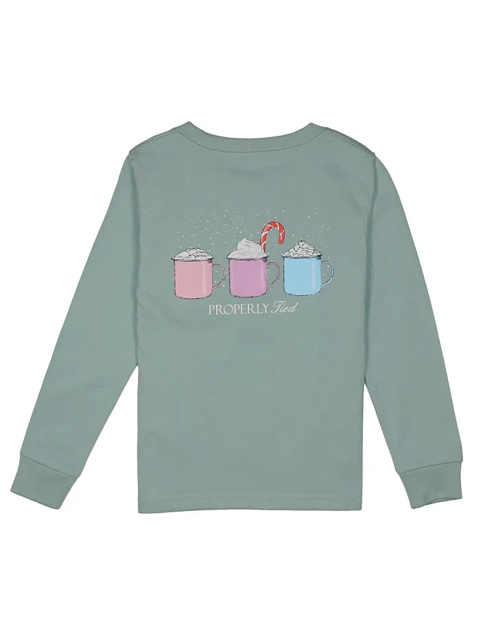 Girls Hot Chocolate LS Marine Mist