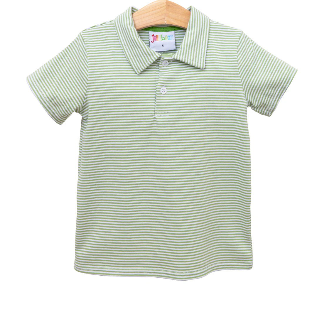 Michael Polo- Moss Green Stripe