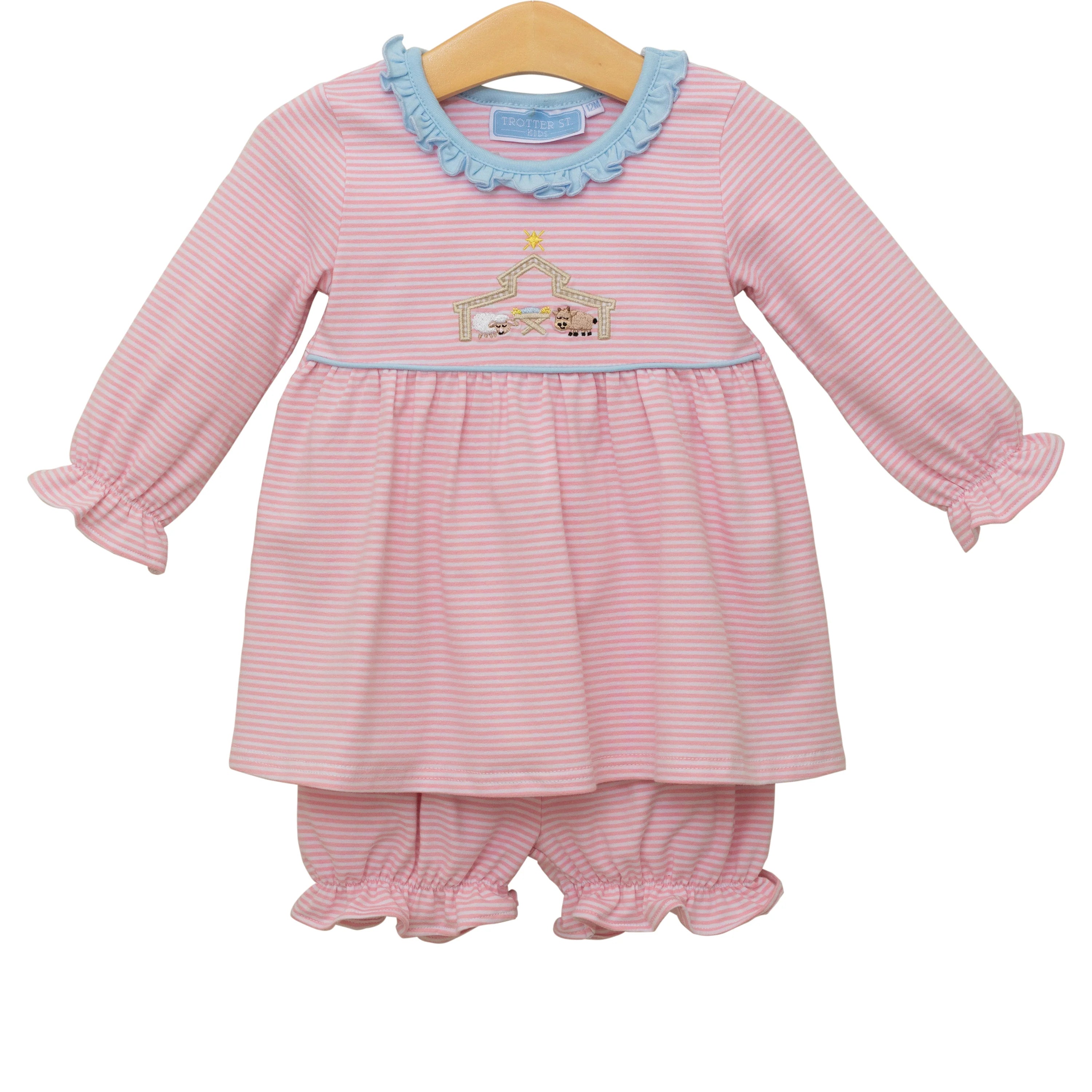 Nativity Ruffle Bloomer Set