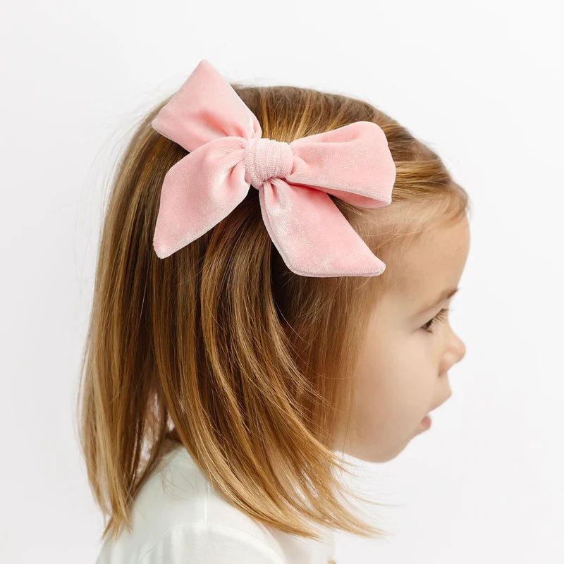 Velvet- Petal Bow Clip