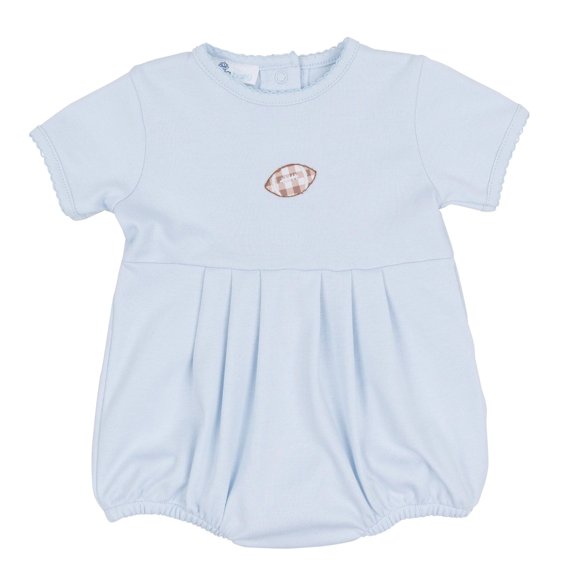 Tiny Tailgater Hand-Embroidered Bubble - Light Blue