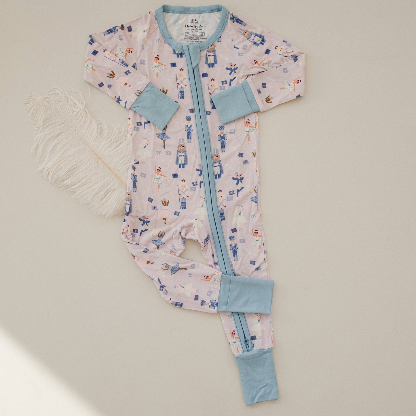 Nutcracker Print Bamboo Zippy Romper