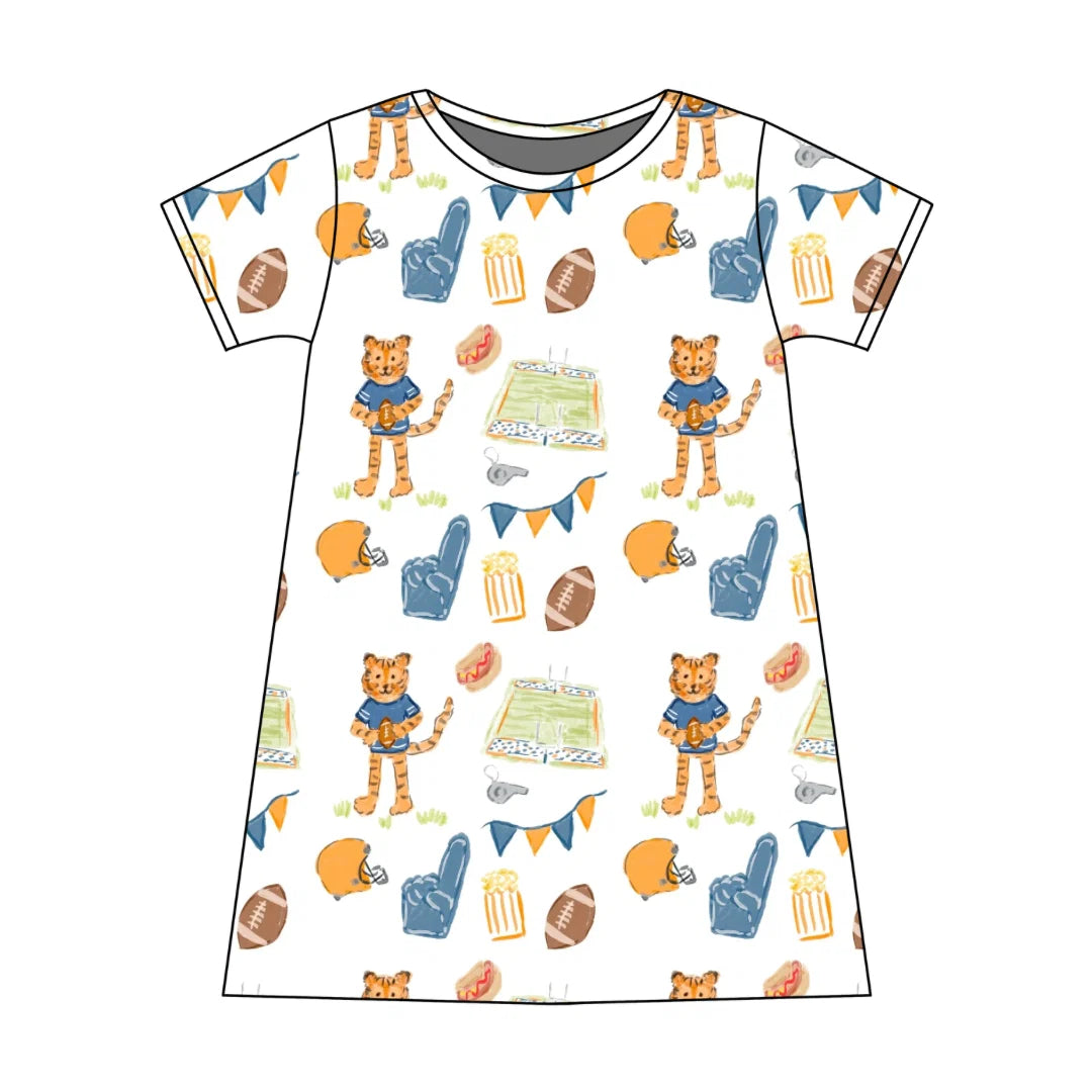 Charlotte Play Dress- Game Day Tiger