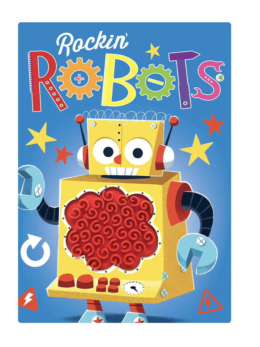 Rockin' Robots -Touch and Feel Sensory Board Book