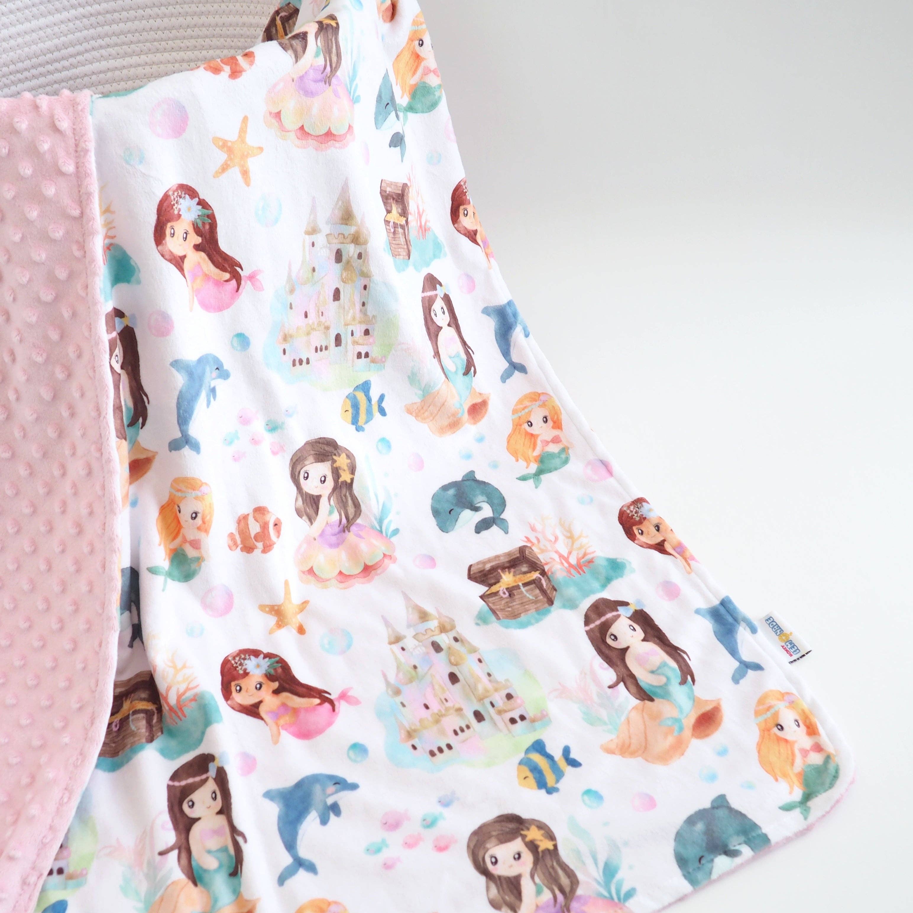 Baby & Toddler Minky Blanket - Mermaids