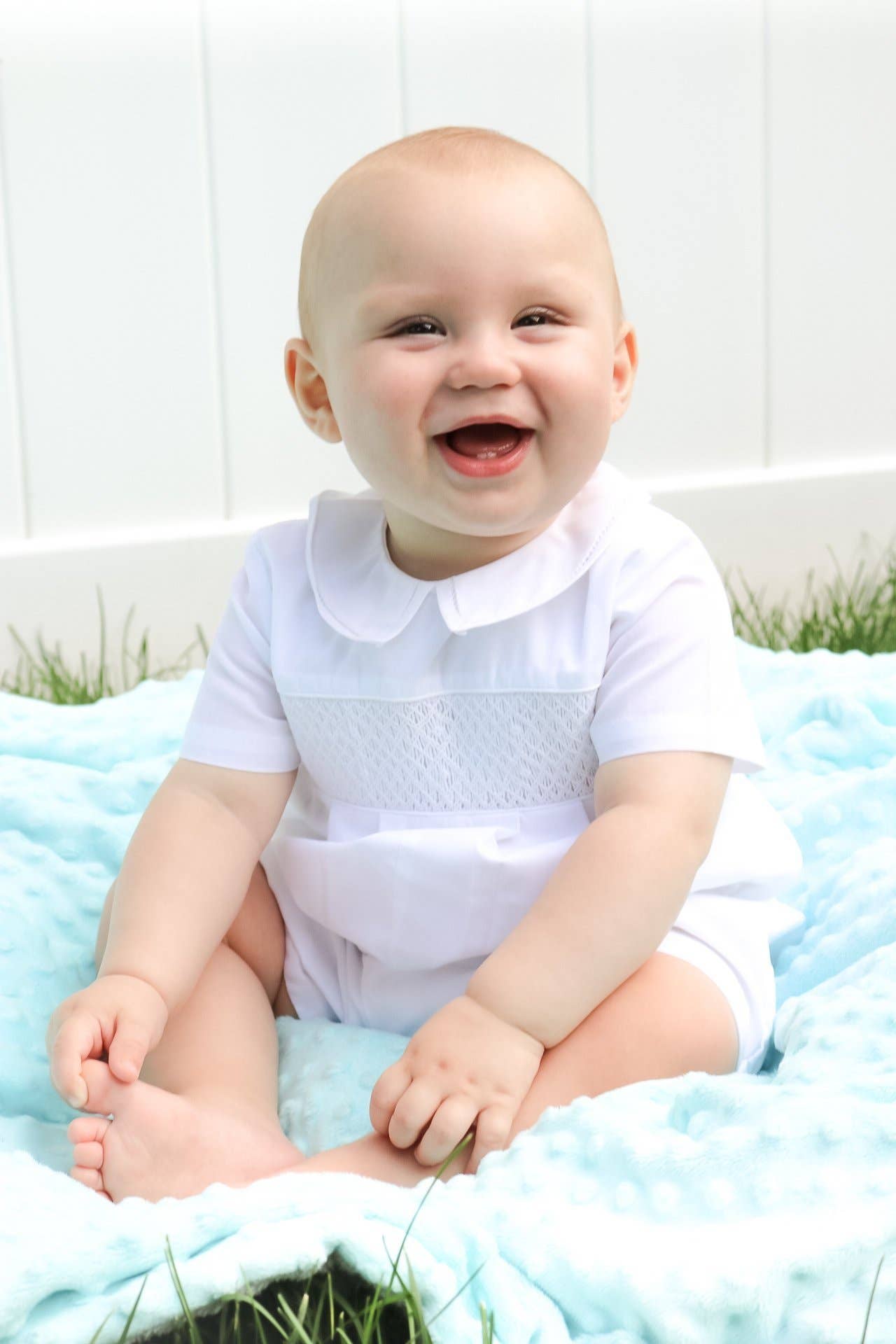 Diamond Smocked Romper