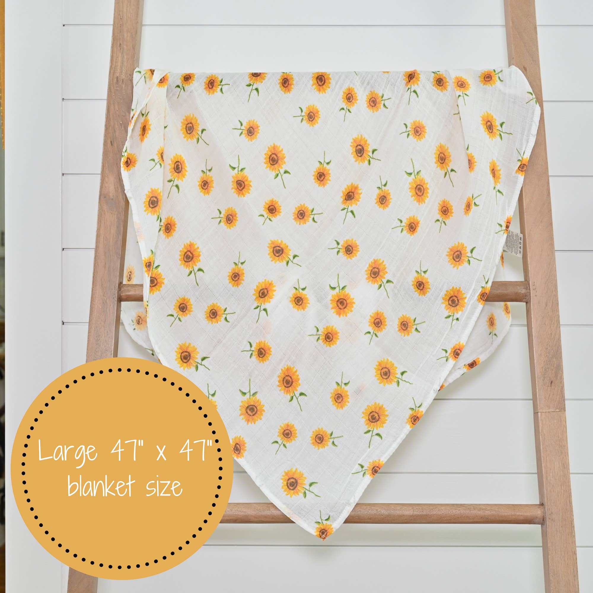 Sunflower Fields Baby Swaddle Blanket