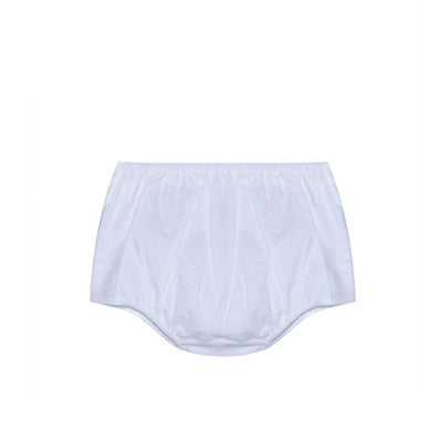 Landon Diaper Cover - White Knit