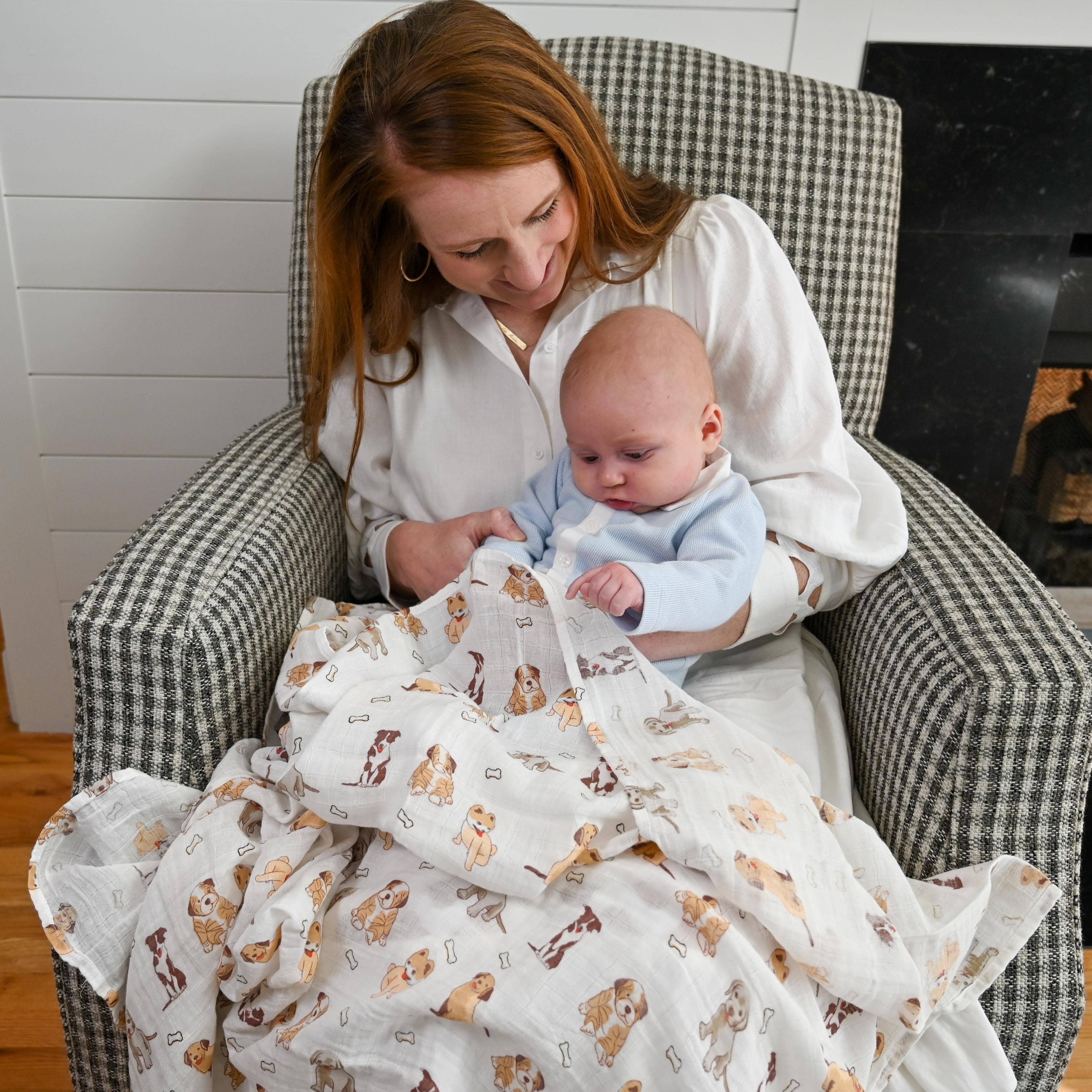 Woof Woof Baby Swaddle Blanket