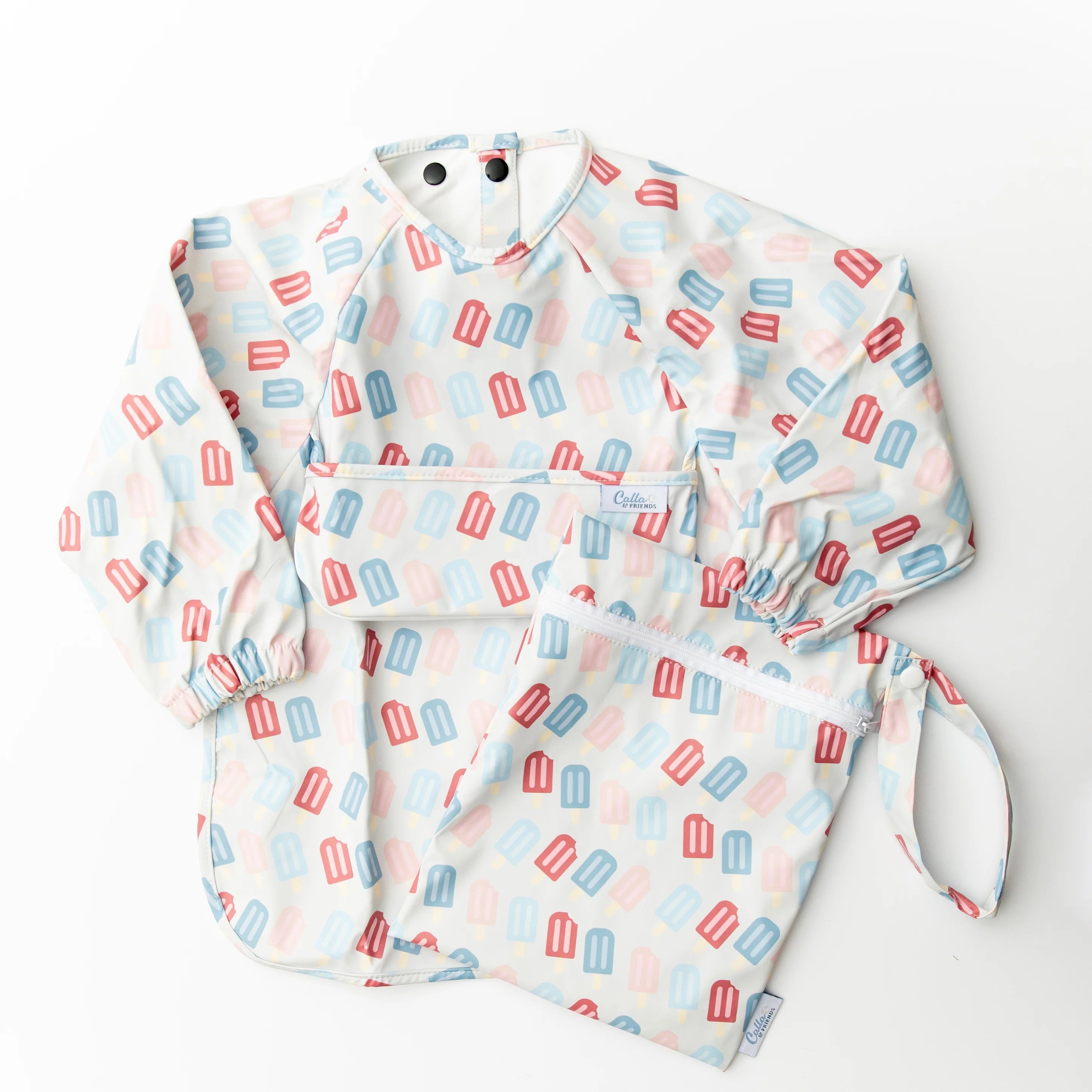 The Grayson Long Sleeve Bib - Popsicles