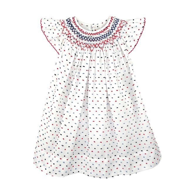 Swiss Dot Dress - Patriotic