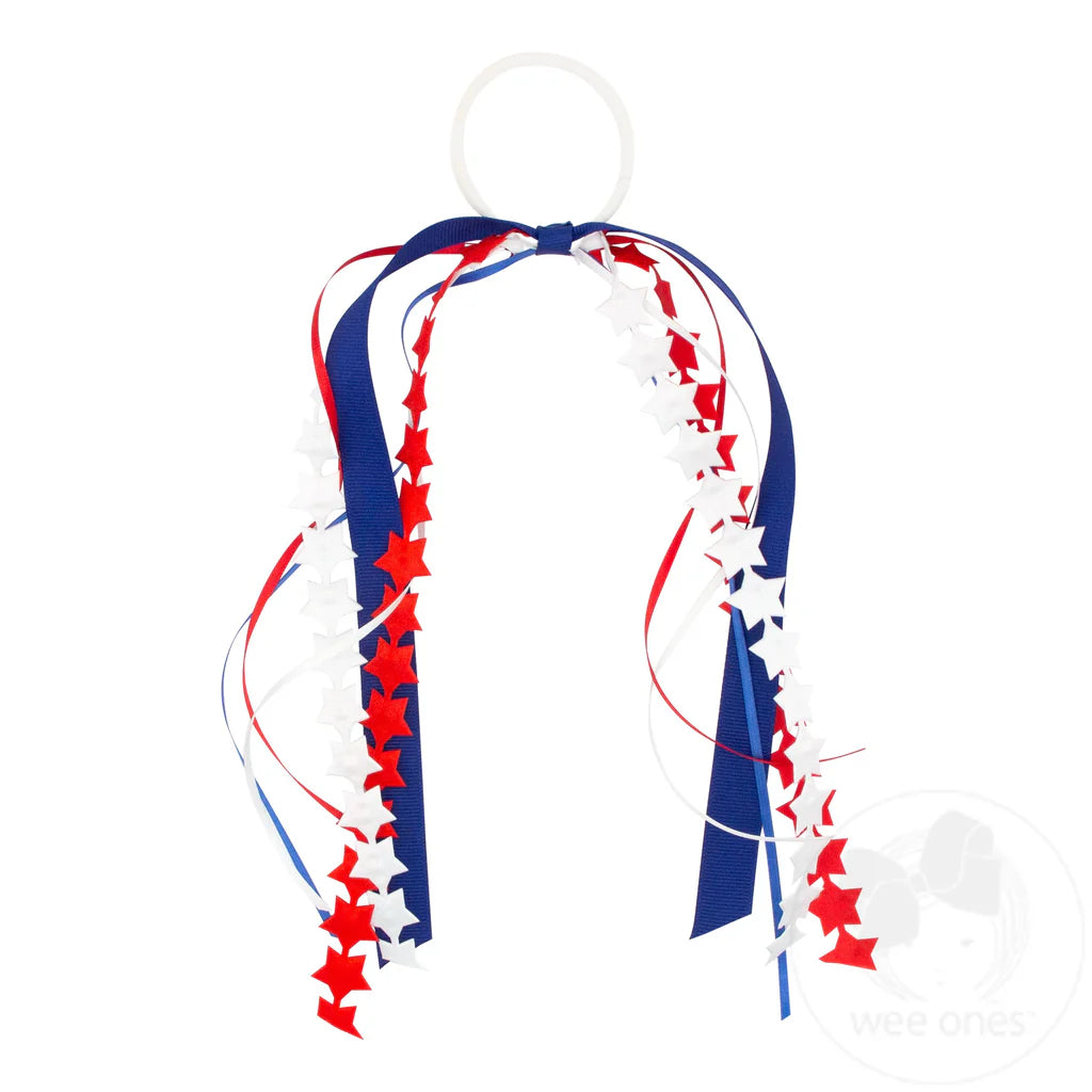 Satin Stars with Grosgrain Streamers Pony