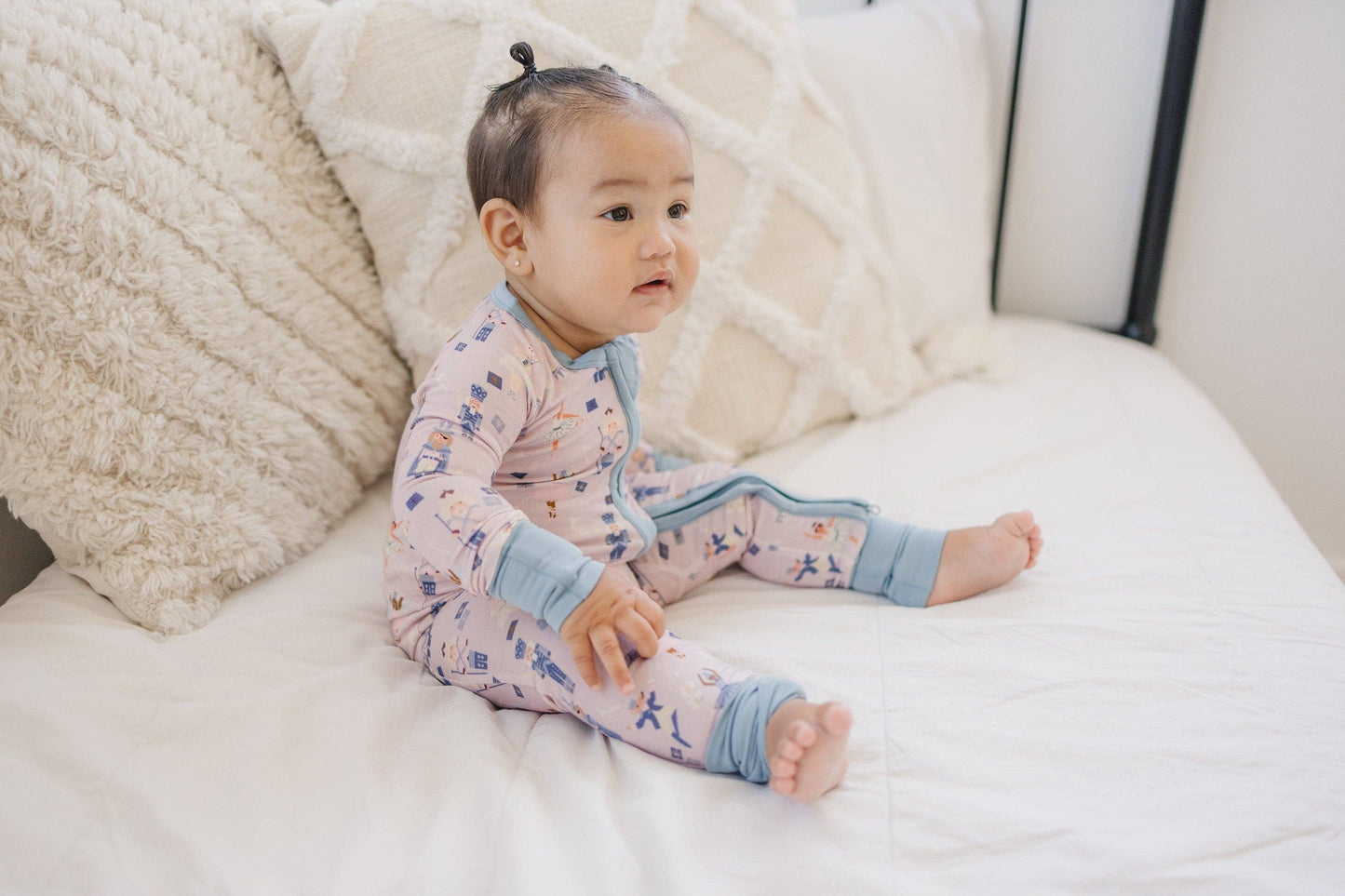 Nutcracker Print Bamboo Zippy Romper