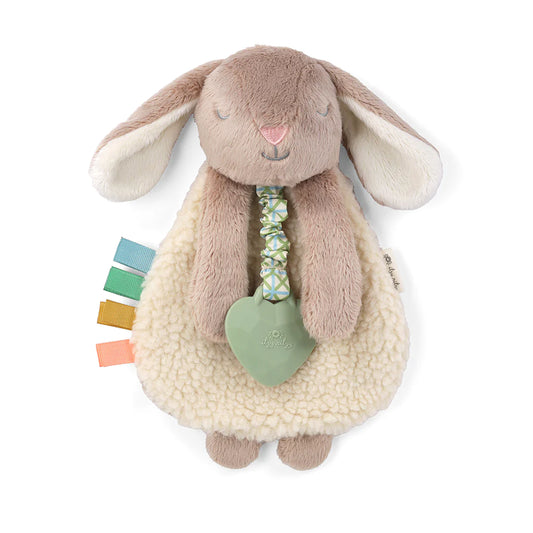Itzy Lovey: Plush and Teether Toy/Taupe Bunny
