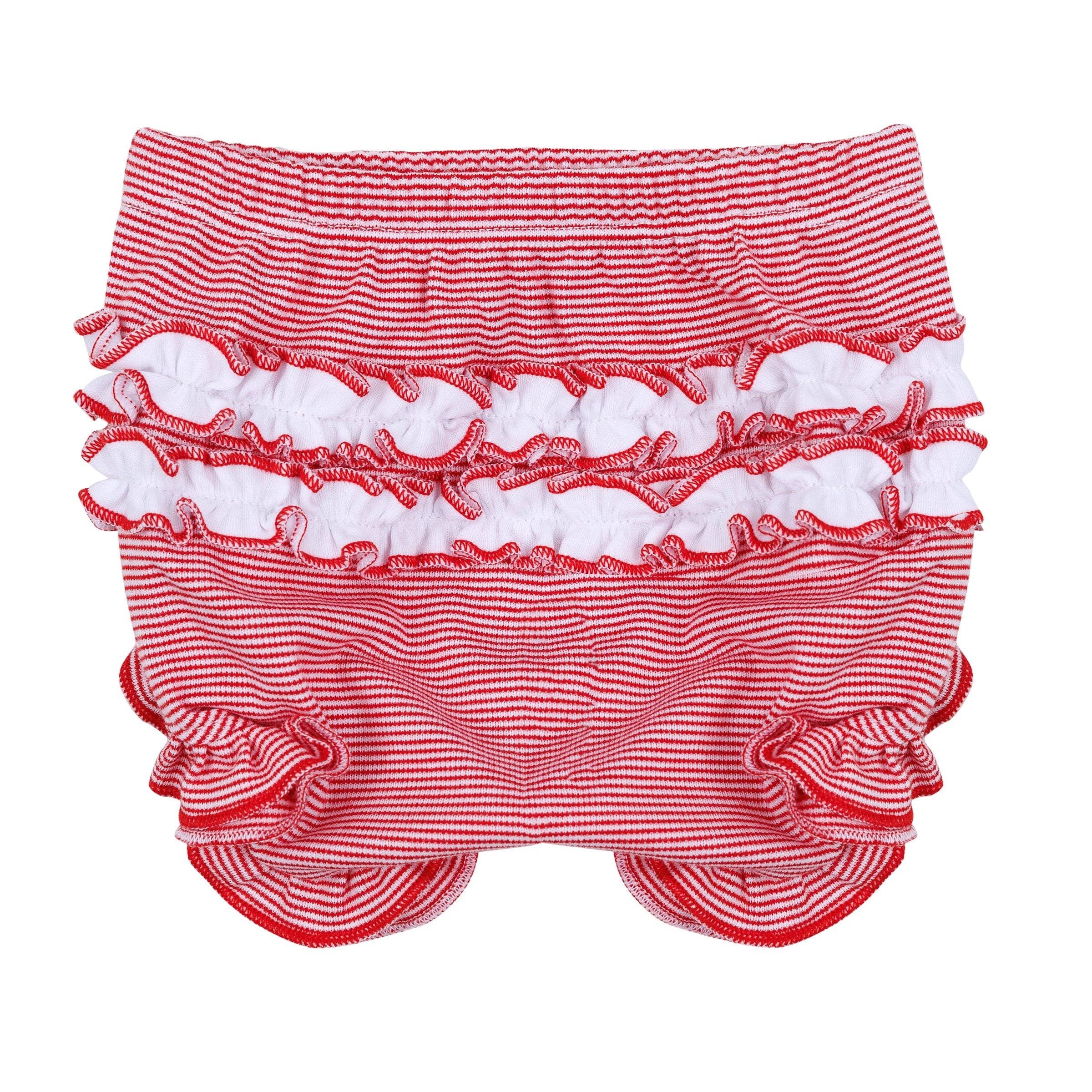 Go Dawgs! Embroidered Ruffle Short Sleeve Diaper Cover Set