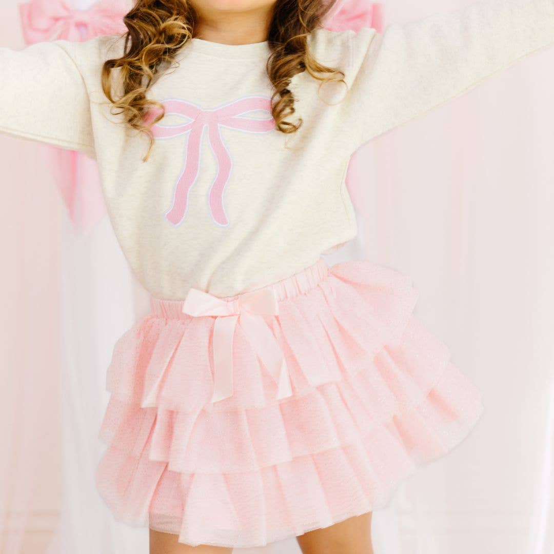 Coquette Bow Patch Sweatshirt - Kids