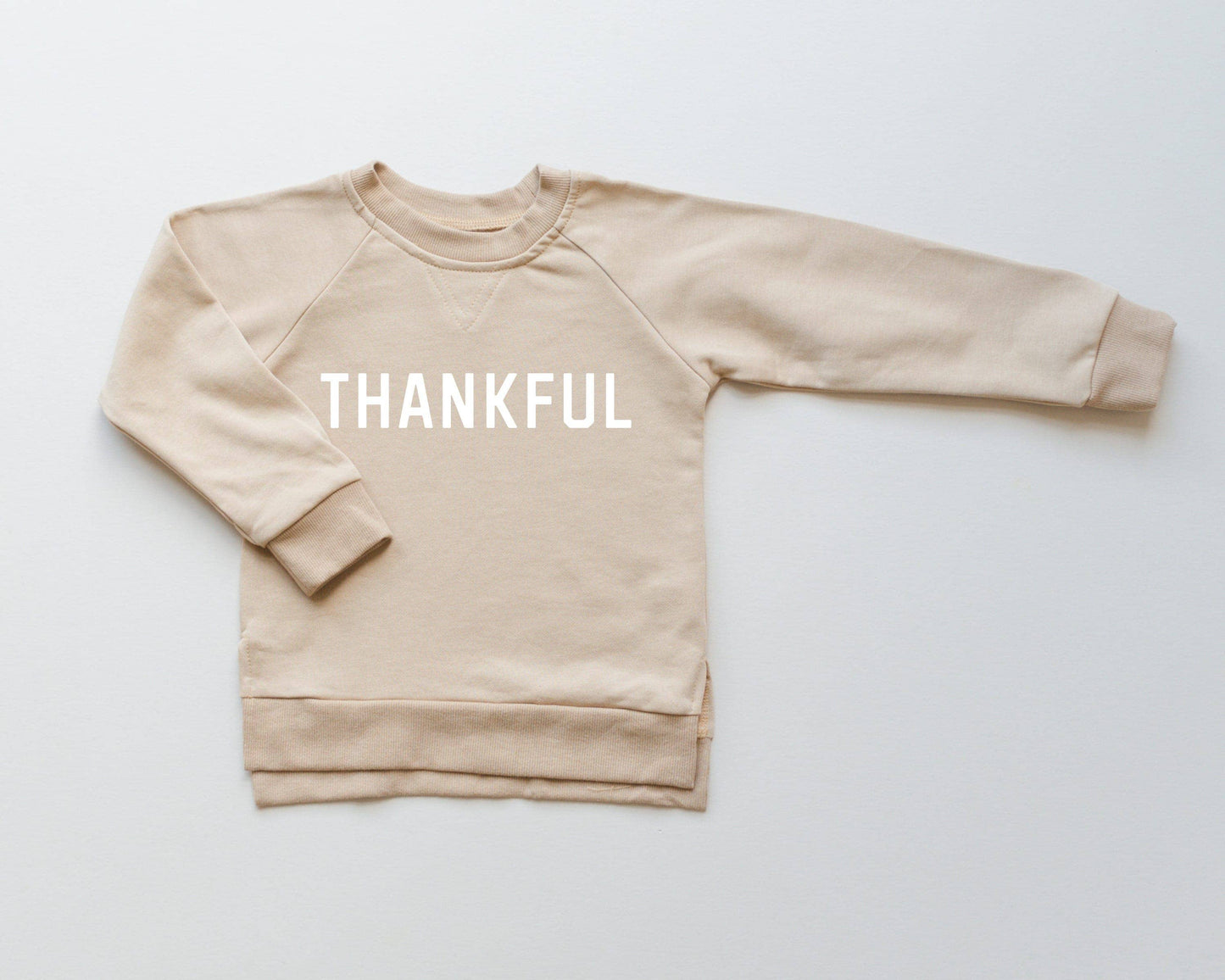 Thankful Crewneck Sweatshirt - Thanksgiving Baby Toddler Kid