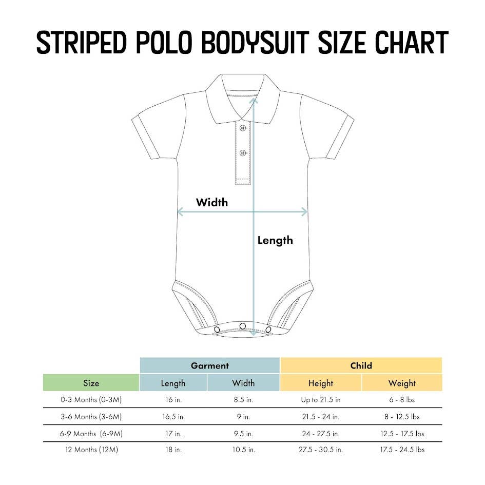 Georgia Bulldogs Striped Infant Polo Bodysuit