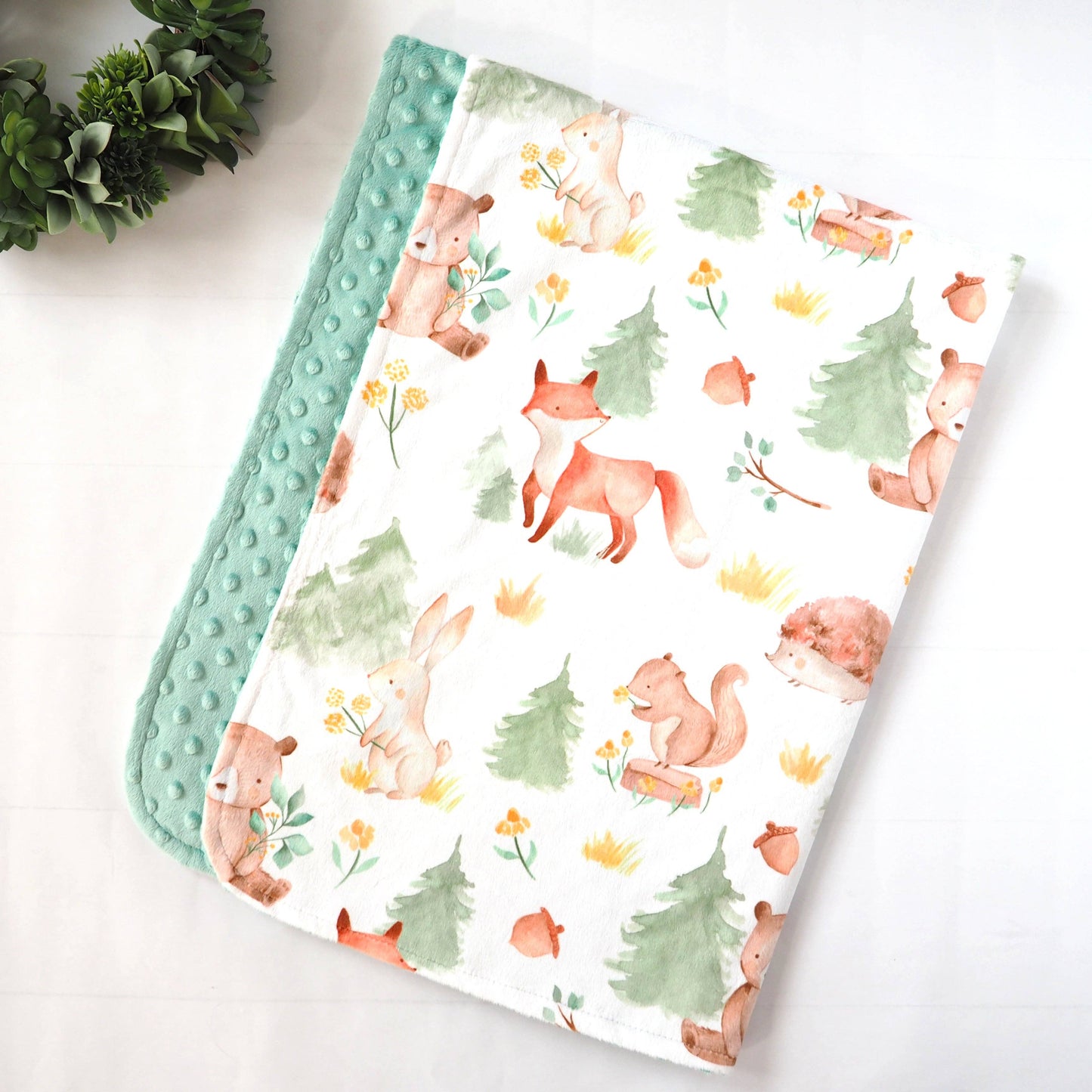 Baby & Toddler Minky Blanket - Forest Friends