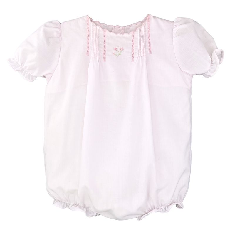 Smocked Bubble with Rose Detail