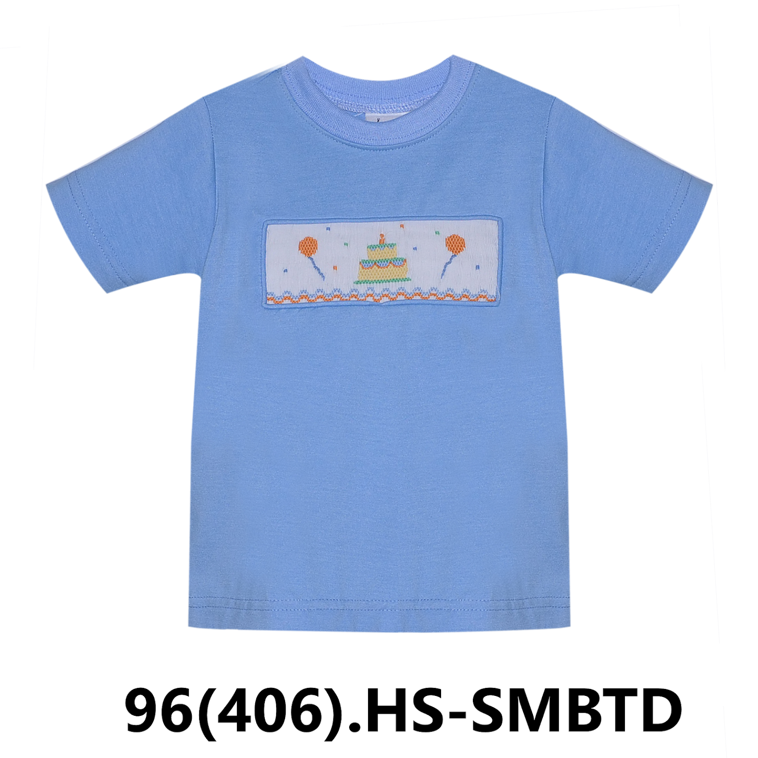 Houston Blue Shirt-Smocked Birthday Shirt