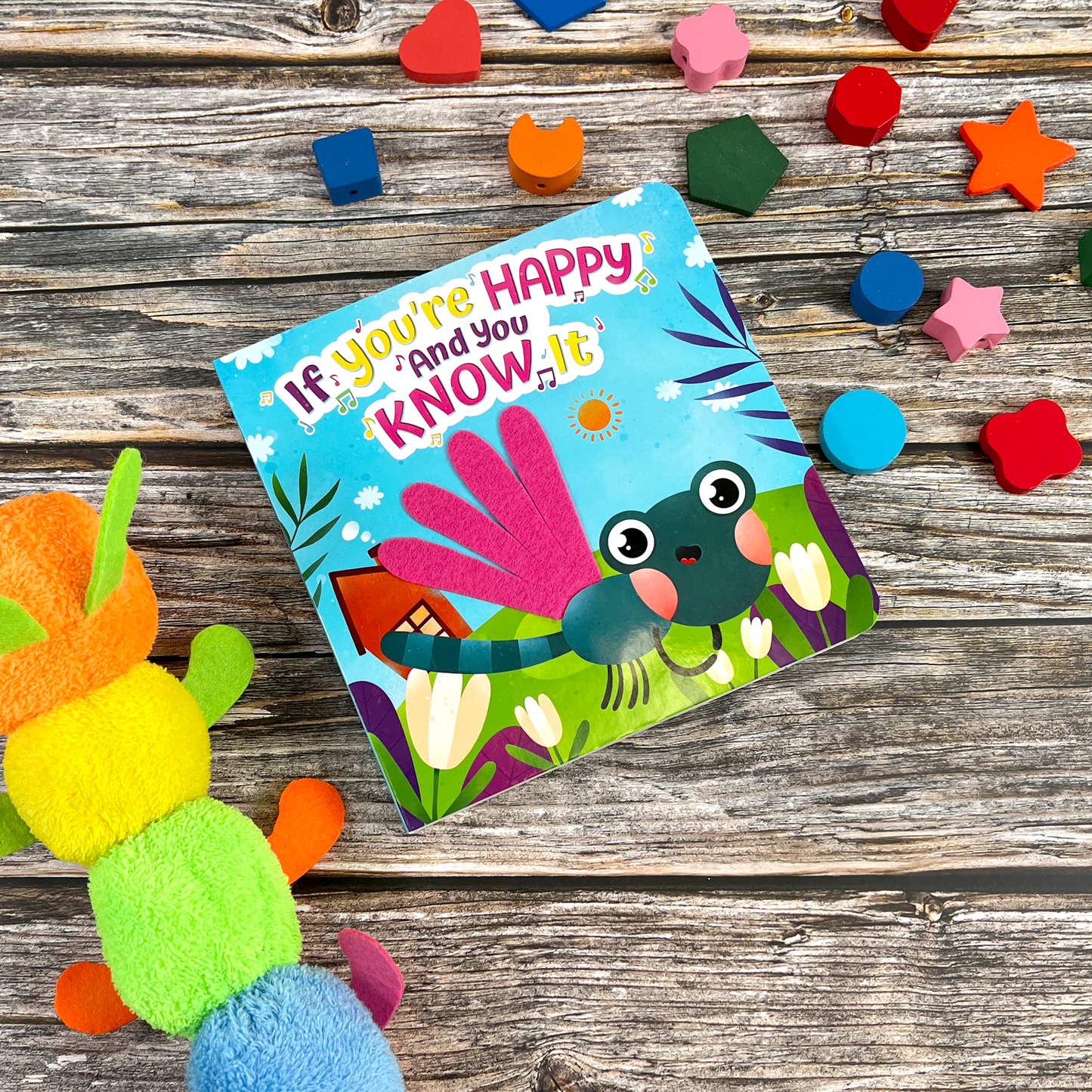 If You're Happy and You Know It - Sensory Board Book with Multiple Touch and Feel Felt Legs and More