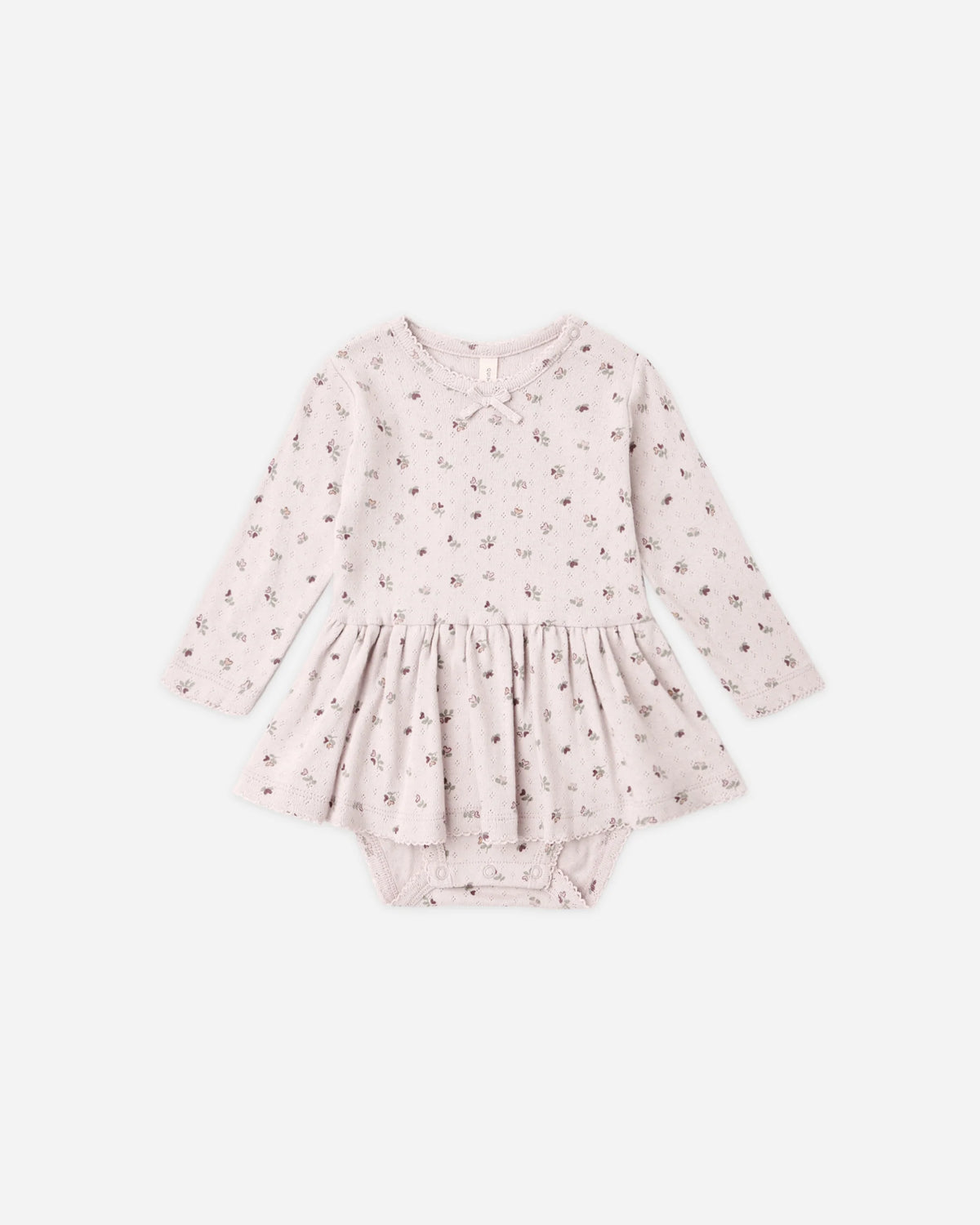 Pointelle Skirted Bodysuit || Heart Ditsy