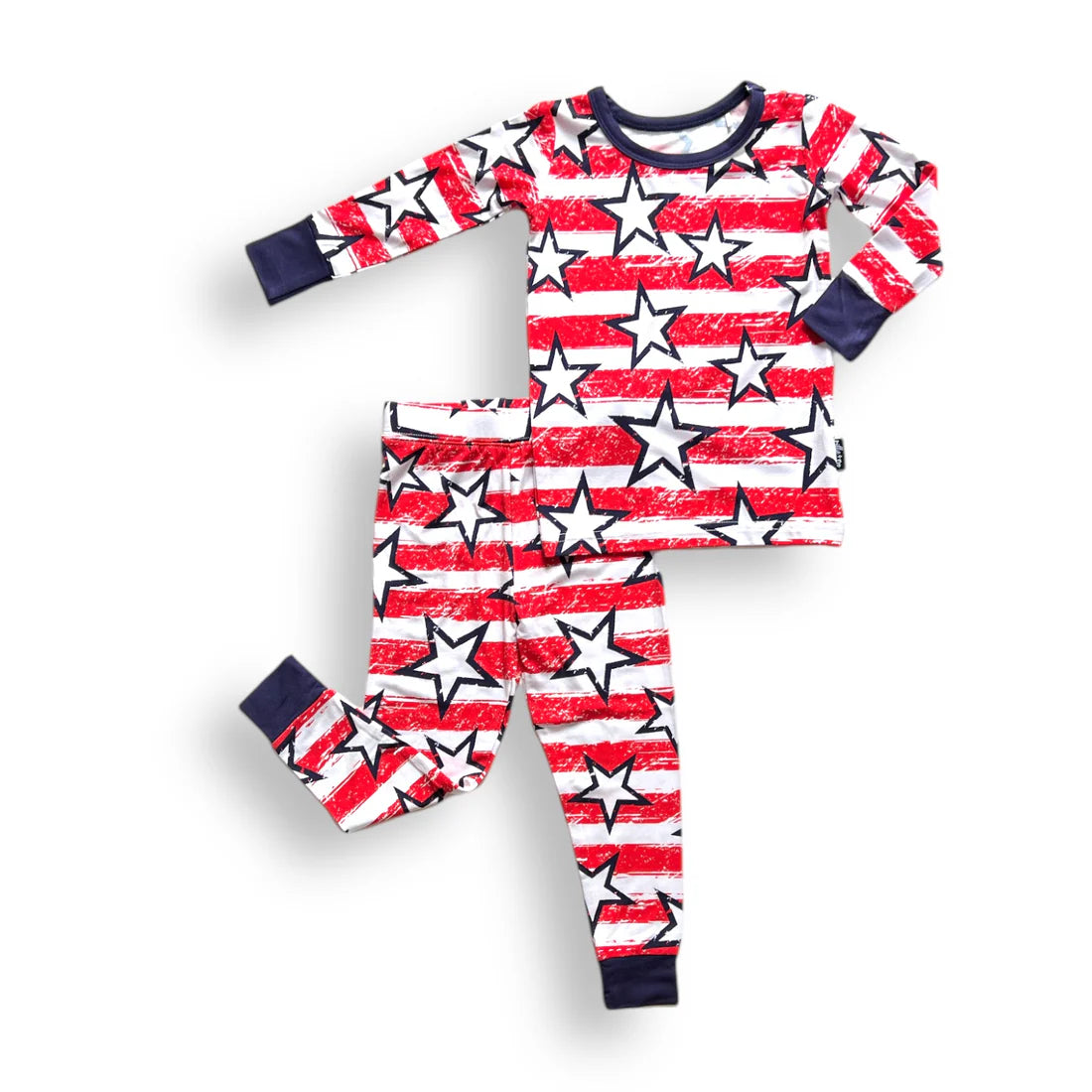 Stars and Stripes Long Sleeve Pajamas