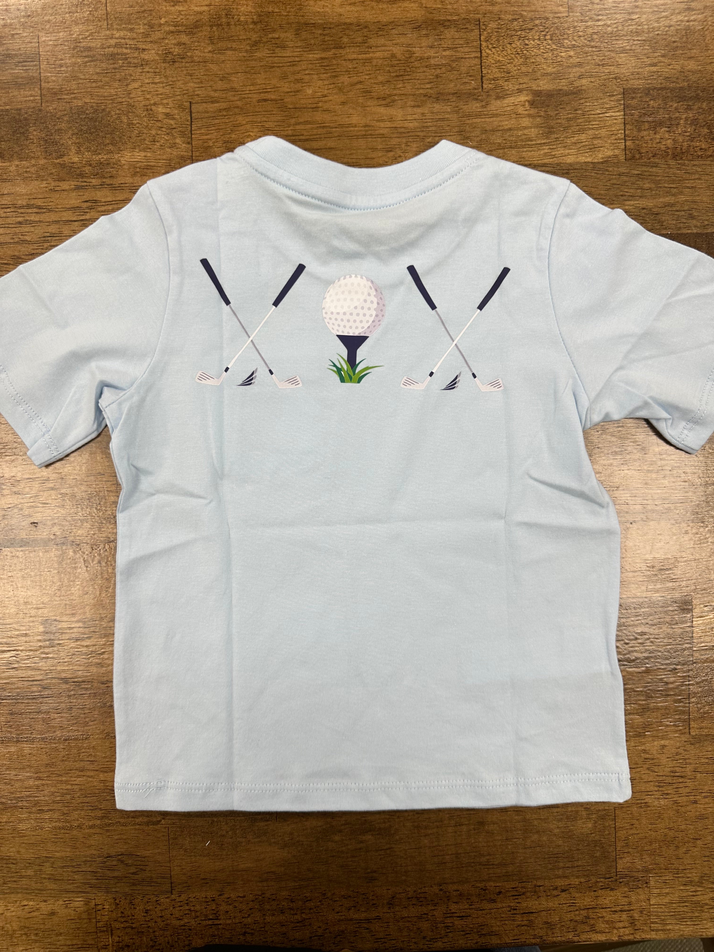 Asher-Light Blue Blue Golf Graphic Tee