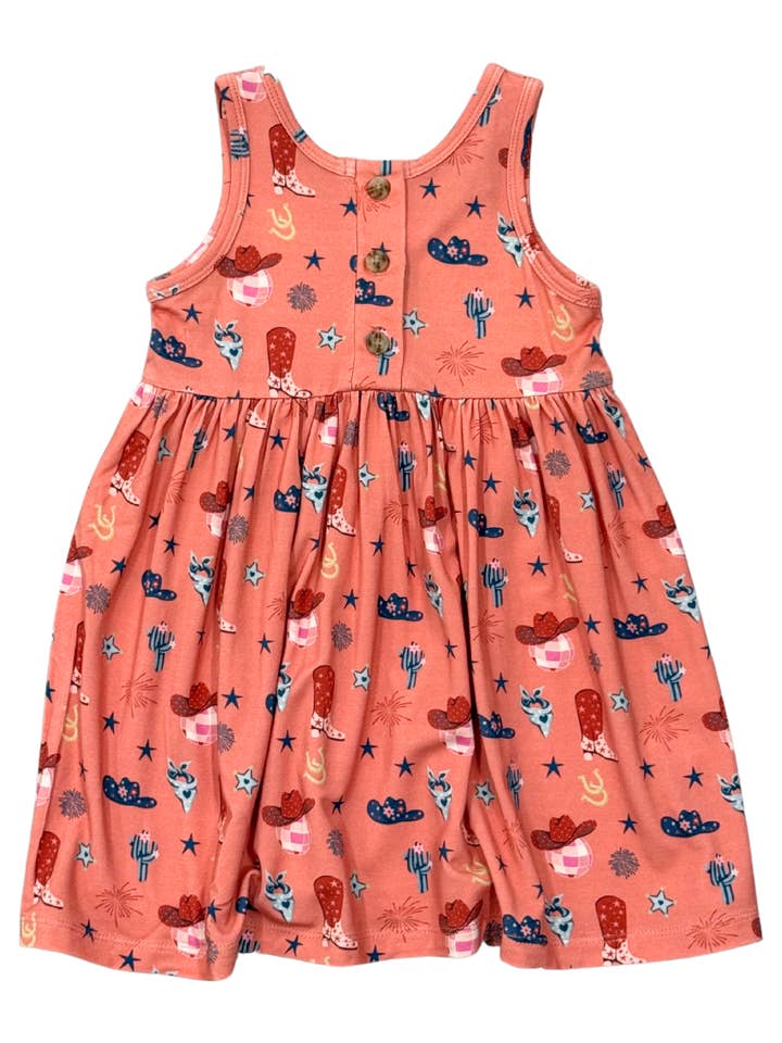 Henley Tank Dress - American Cowgirl