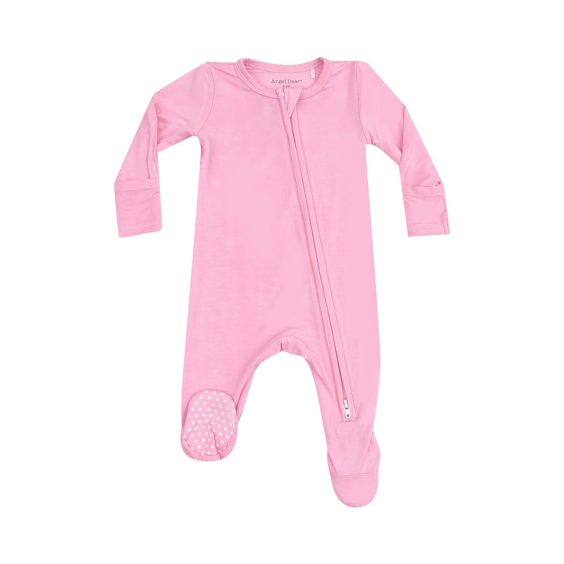 Solid Begonia - 2 Way Zipper Footie