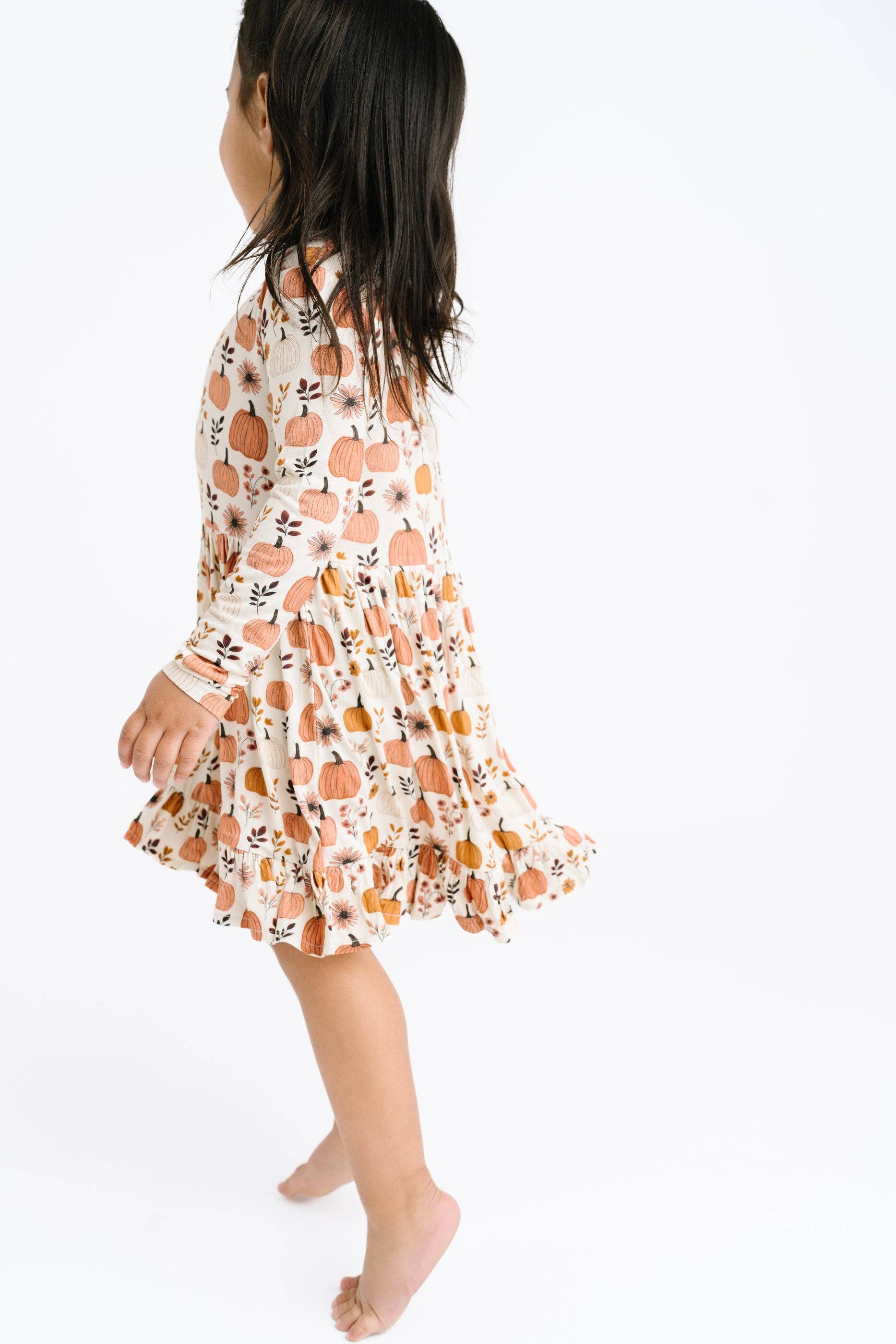 Pumpkin Garden Bamboo Dress