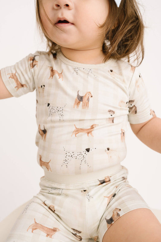 Wagging Tails Bamboo Shorts Set