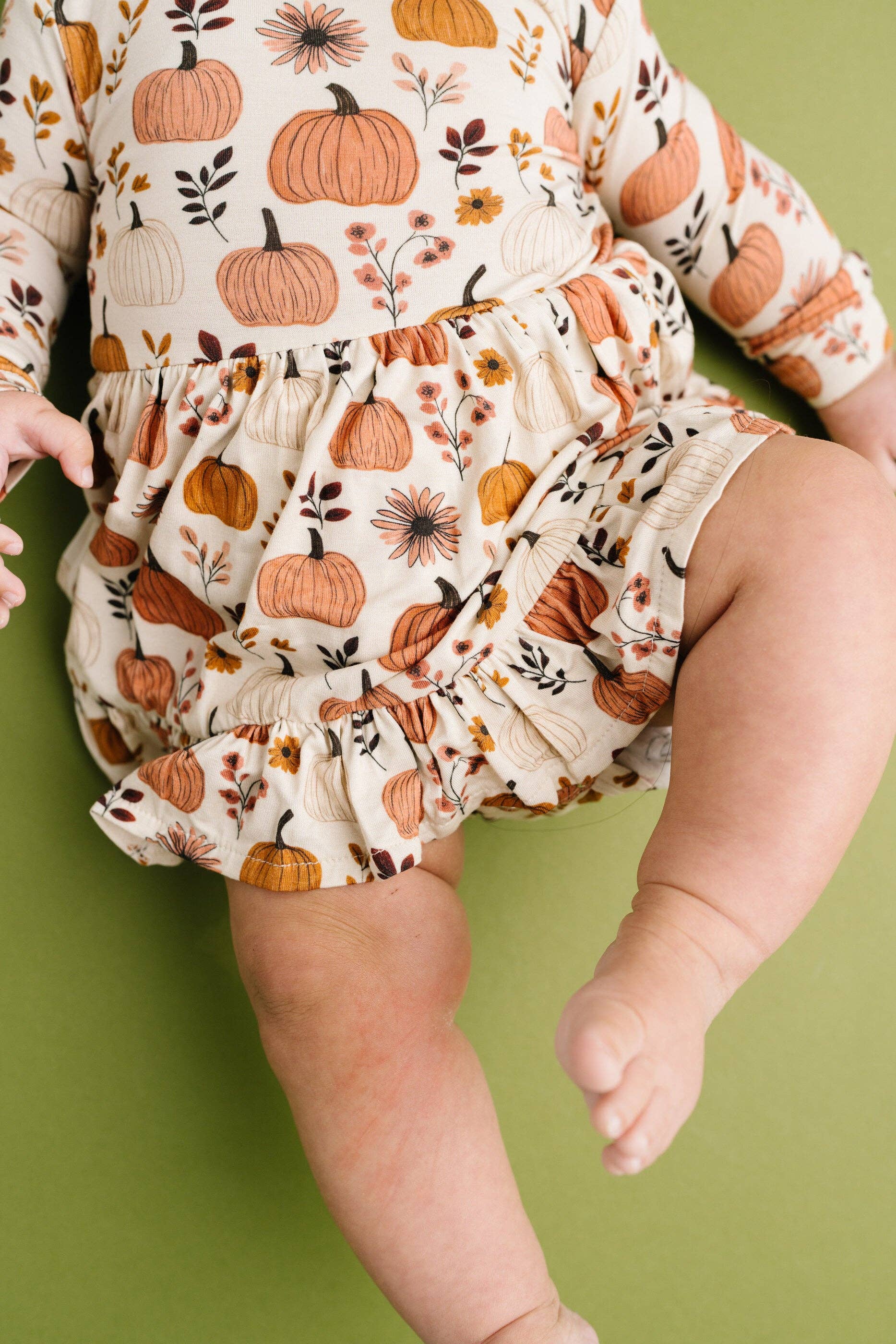 Pumpkin Garden Bodysuit Bamboo Dress
