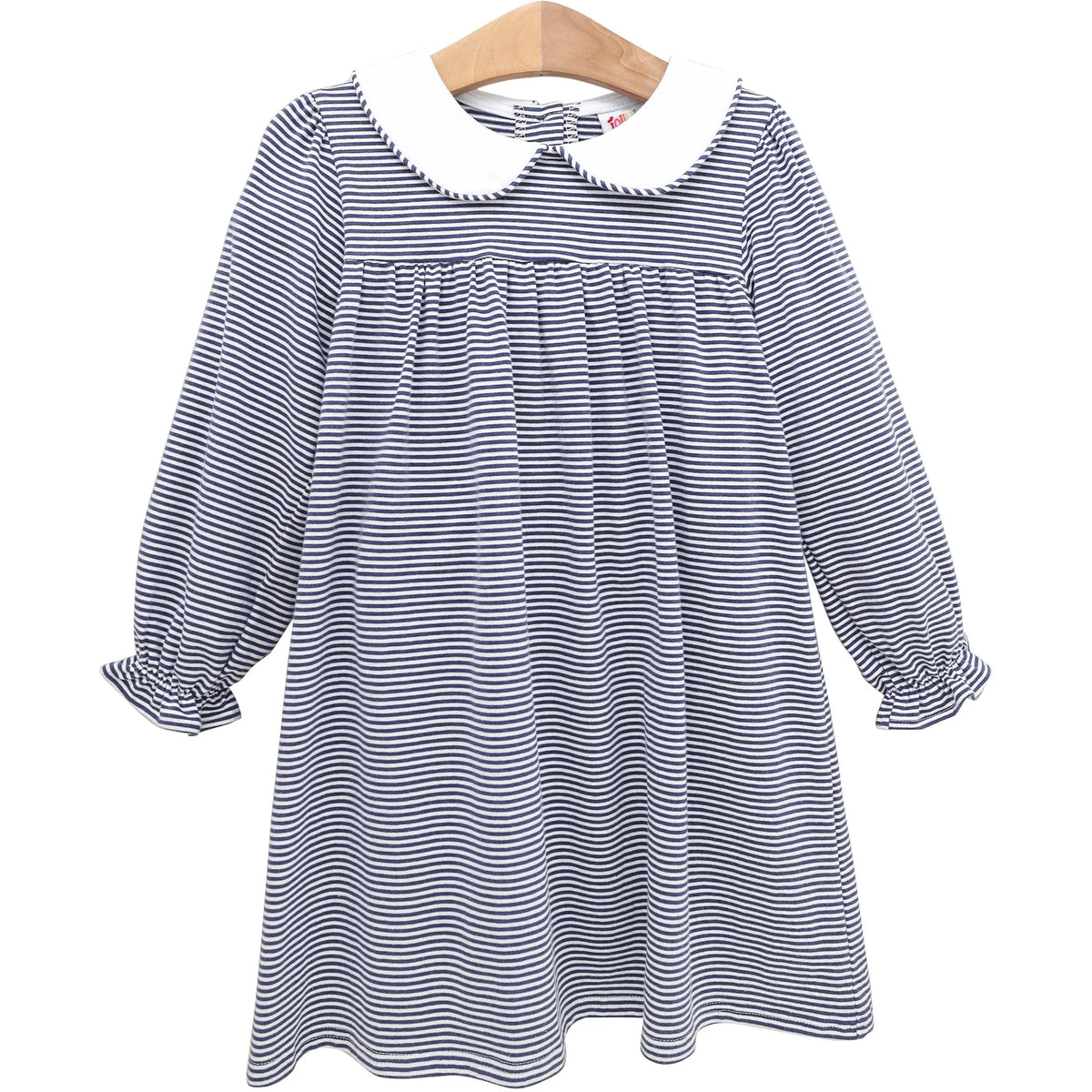 Lottie Dress- Navy Stripe