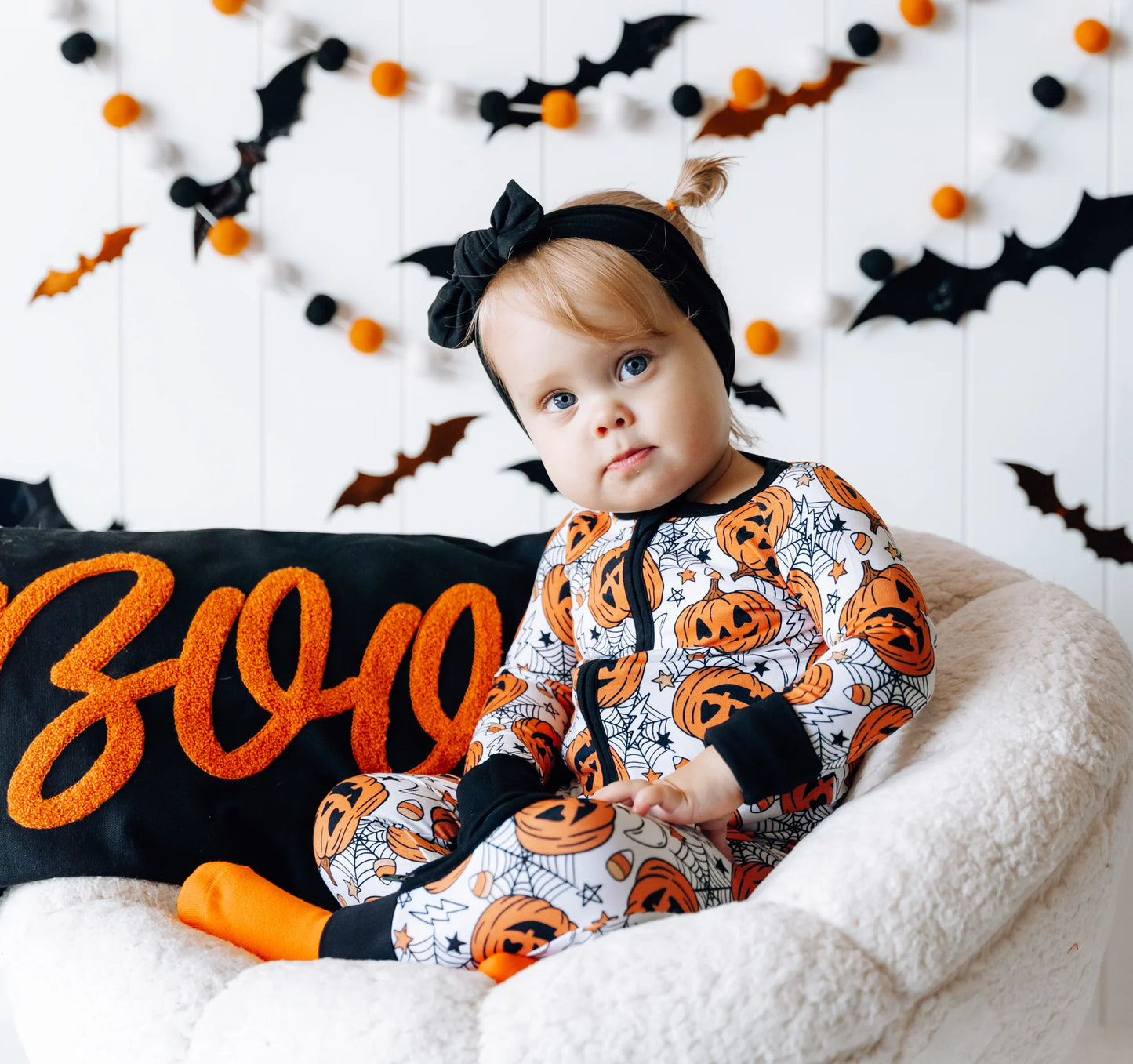 Jack-O-Lantern Zipper Pjs