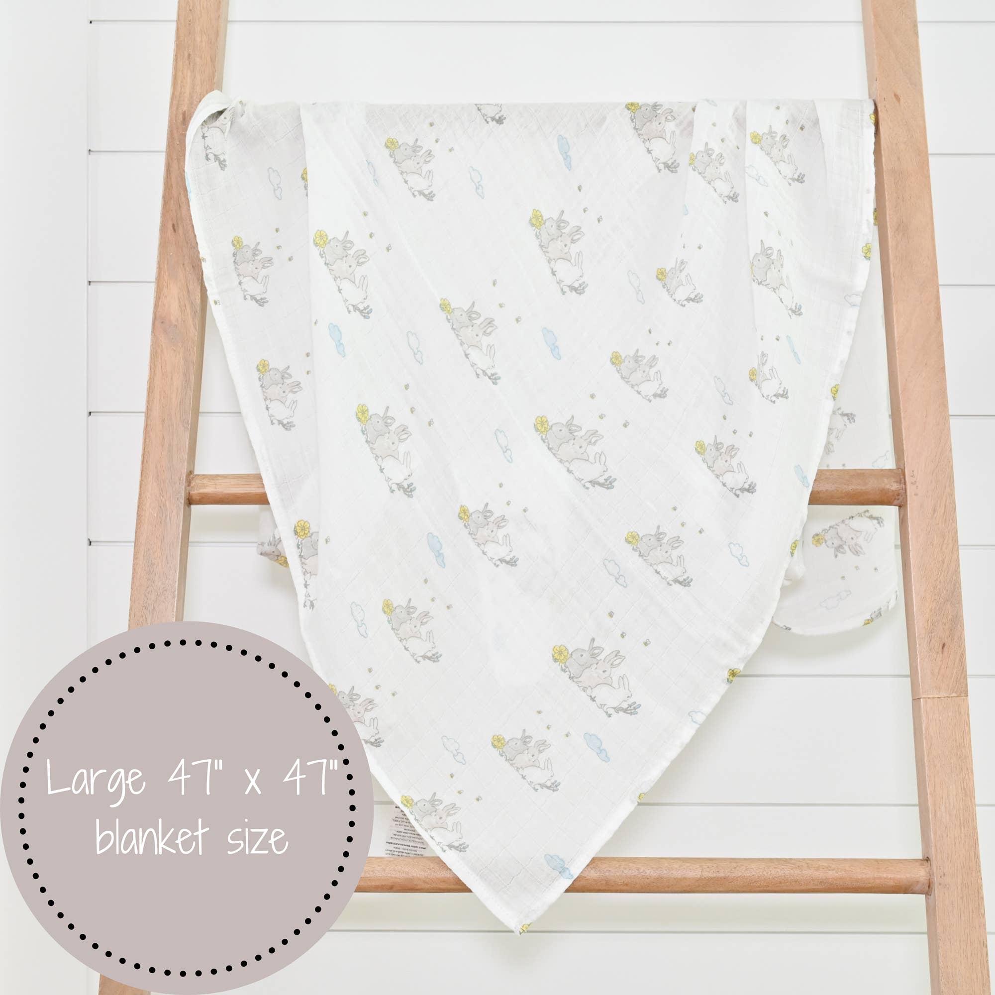 SomeBunny Loves You Baby Easter Swaddle Blanket