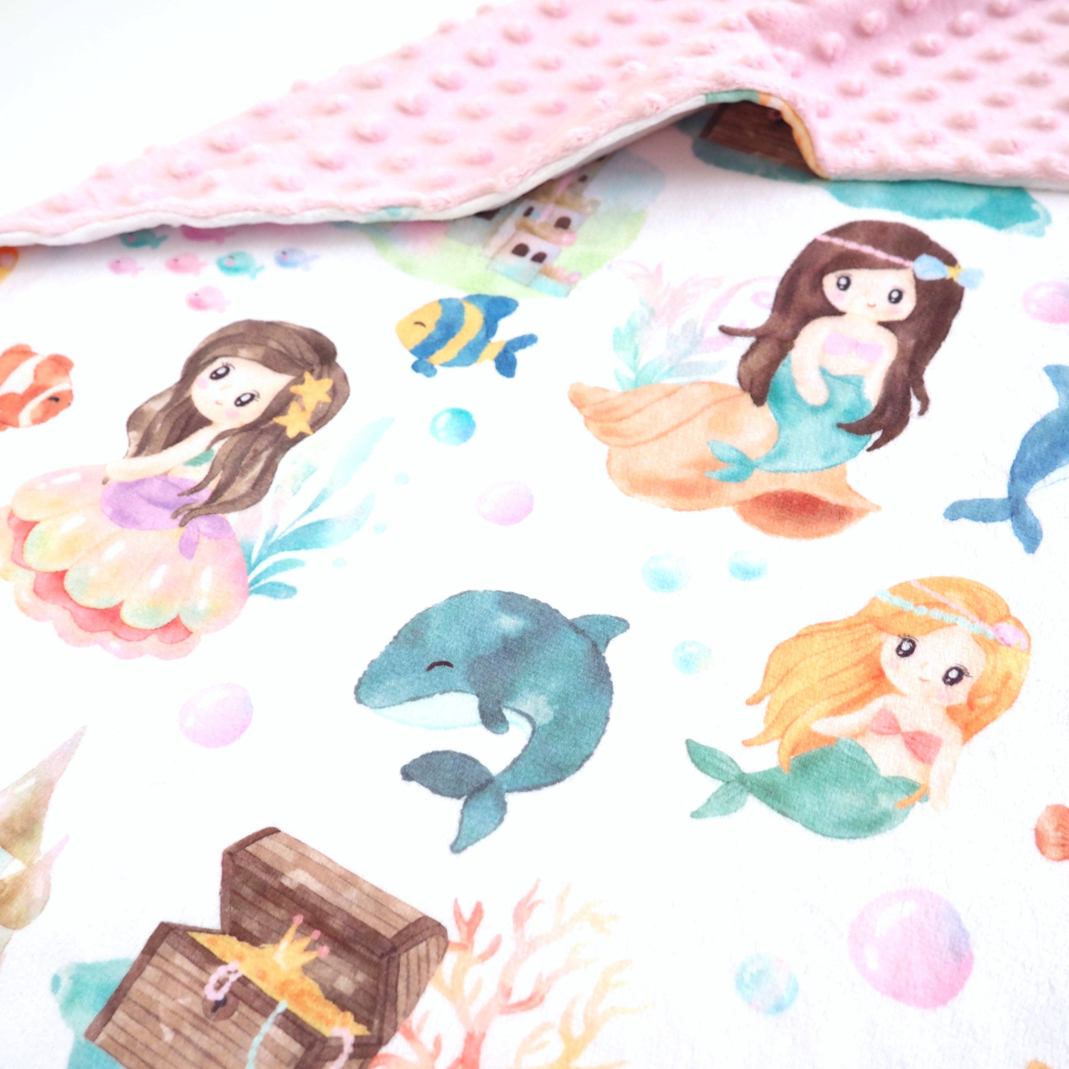 Baby & Toddler Minky Blanket - Mermaids