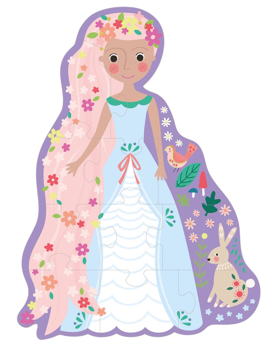 12 Piece Shaped Jigsaw in Shaped Box - Fairy Tale