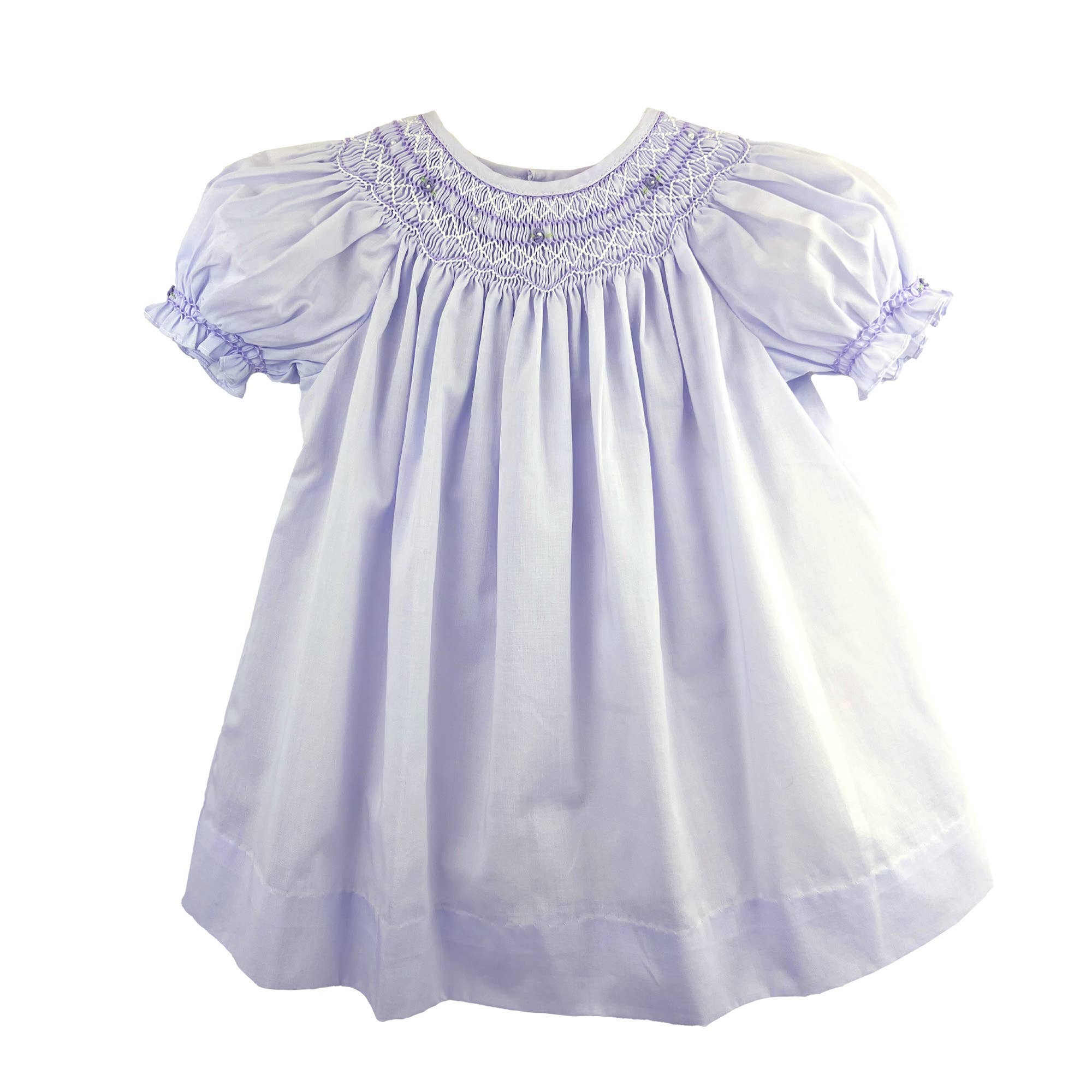 Bishop Smocked Daygown with Pearls