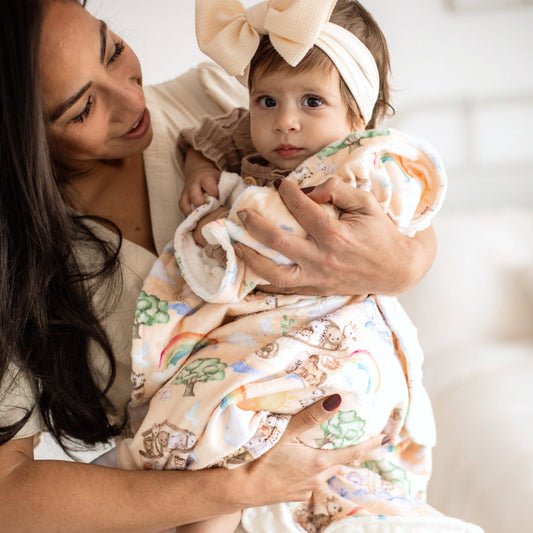 Baby & Toddler Minky Blanket - Noah's Ark