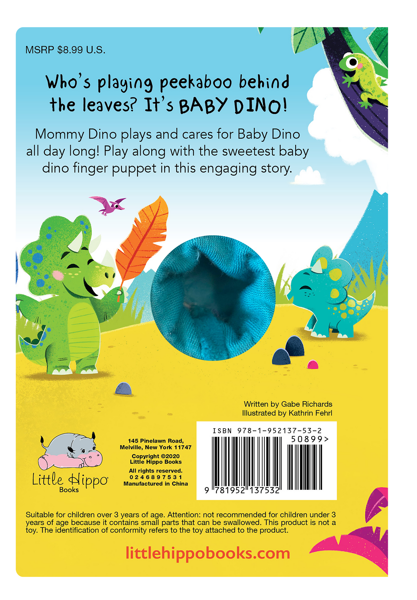 Baby Dino - Finger Puppet Book