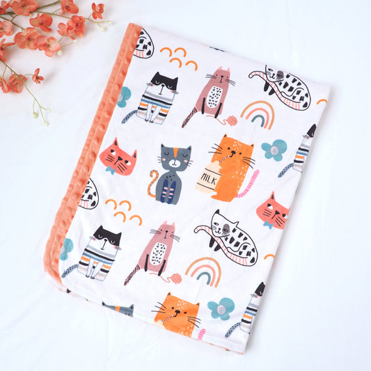 Baby & Toddler Minky Blanket - Cats