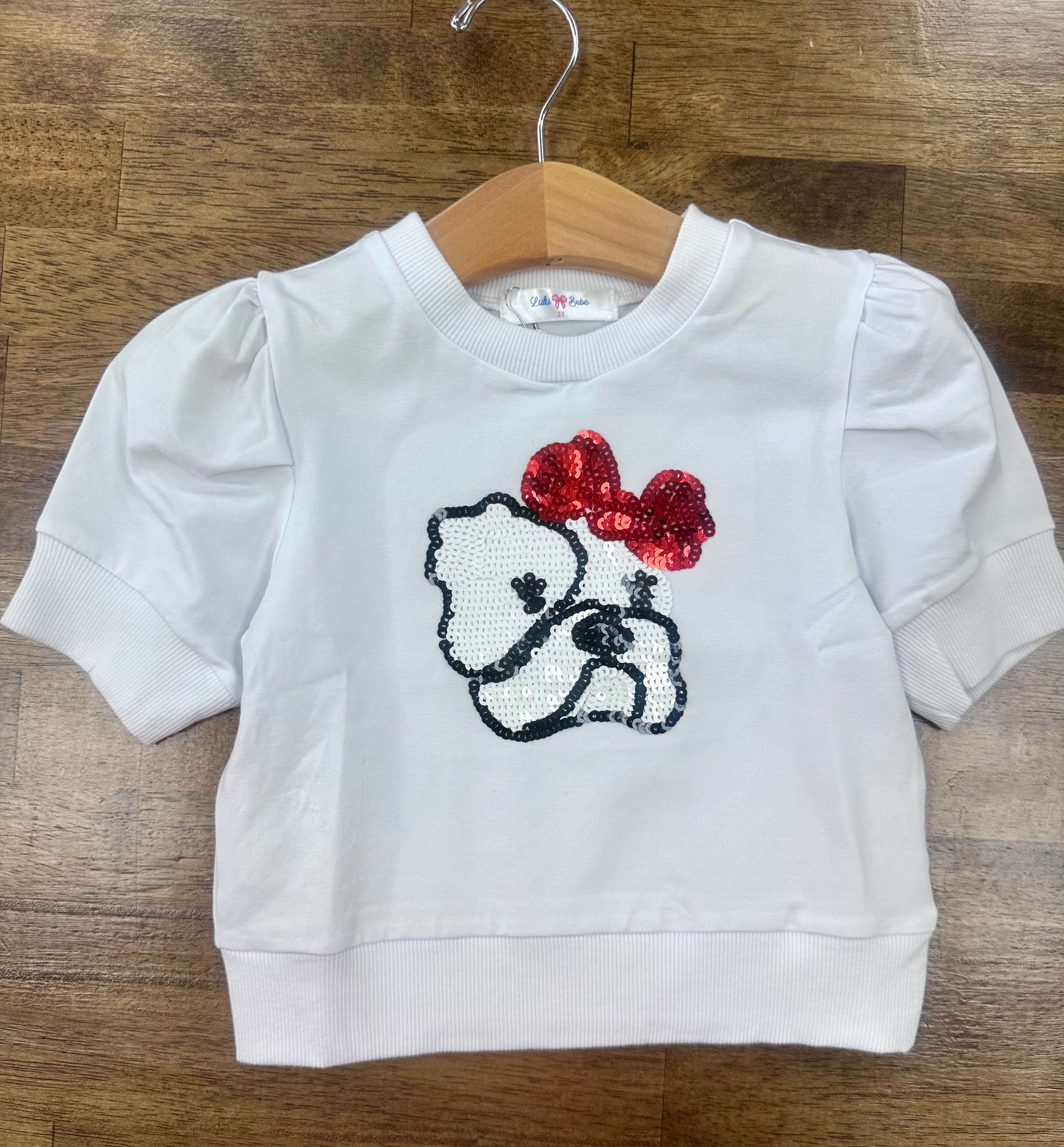 Sequin Team Bulldog Shirt